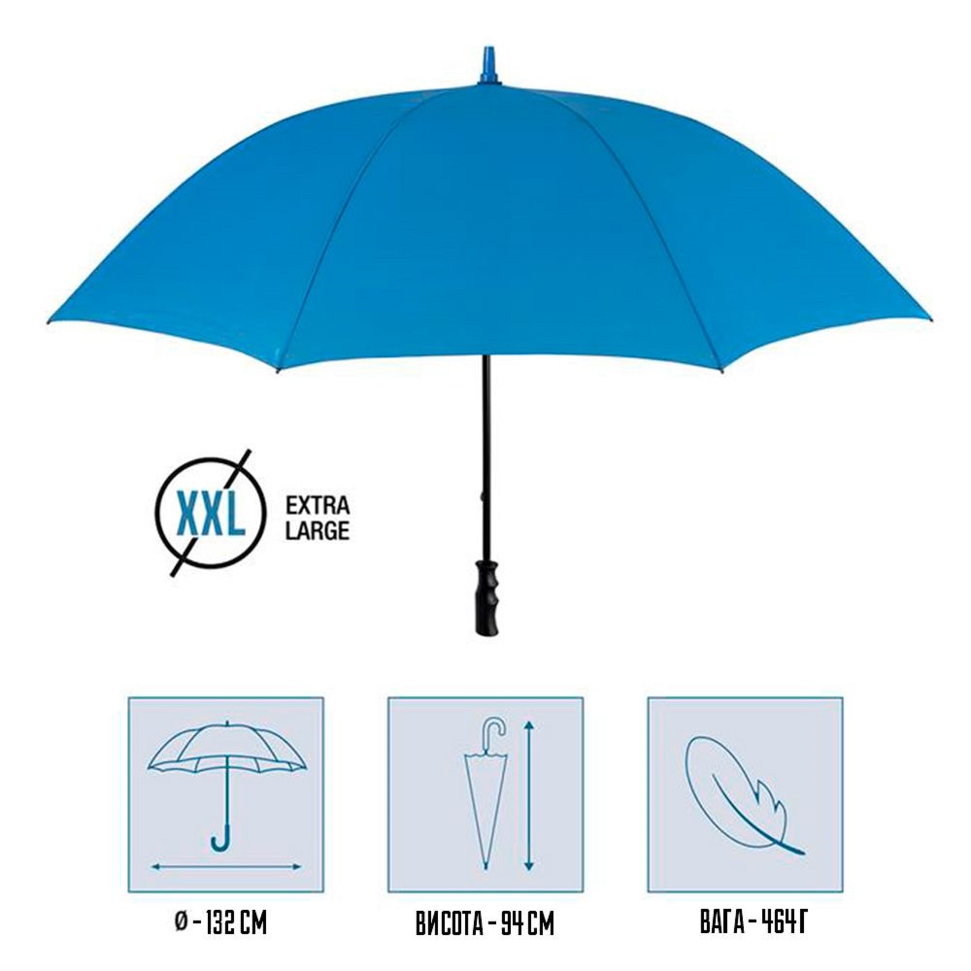 Парасоля-тростина Perletti Golf Xxl P96020-05 синяфото