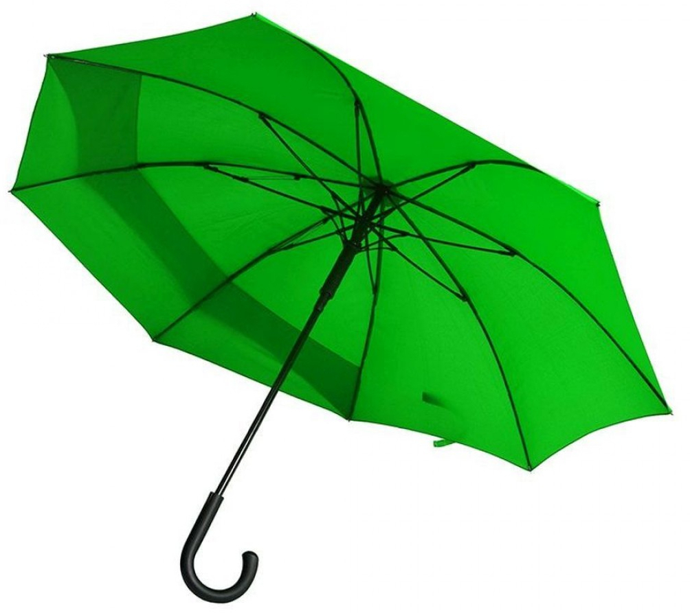 Зонт-трость Line Art Backsafe 45250-9 зеленые фото 