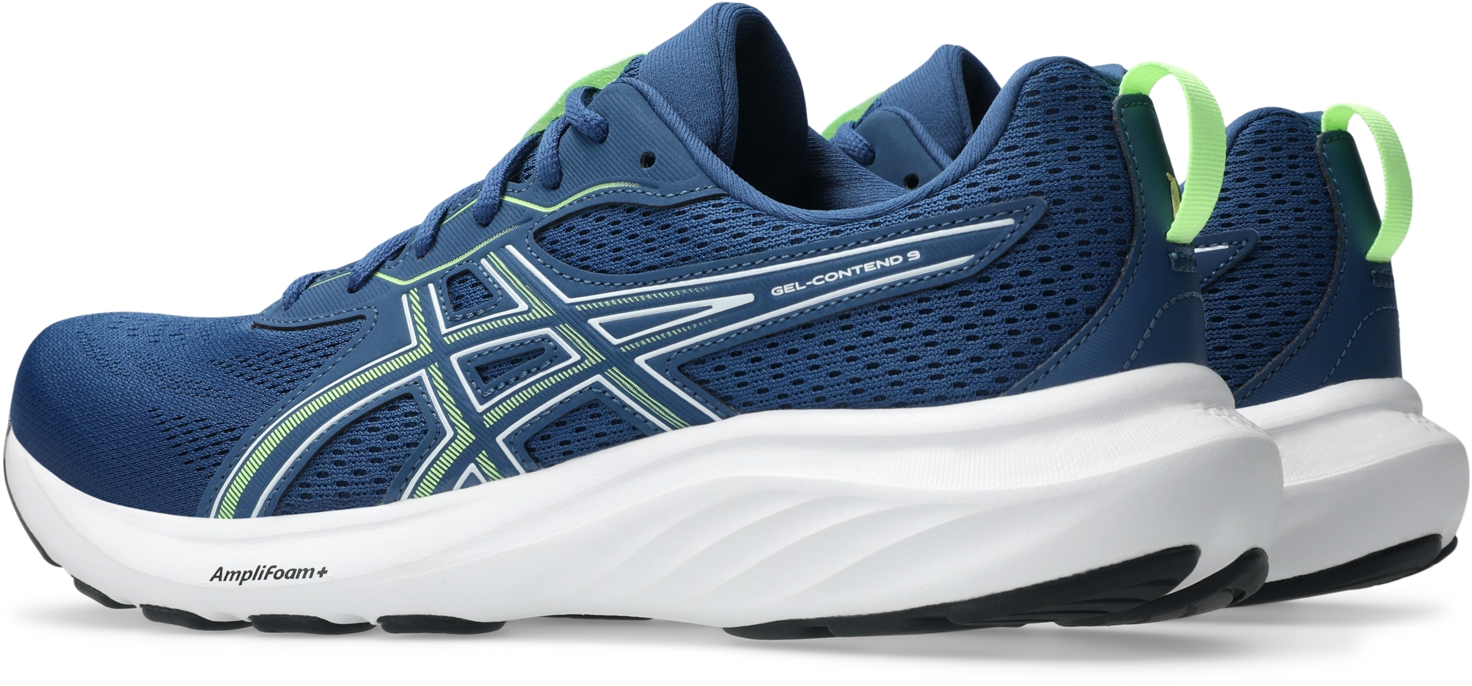 Кроссовки для бега мужские Asics Gel-Contend 9 1011B881-407 46 (11.5 US) синие/салатовые фото 