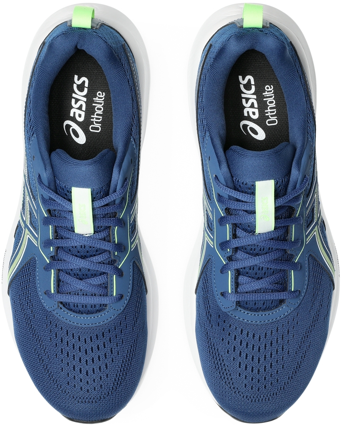 Кроссовки для бега мужские Asics Gel-Contend 9 1011B881-407 48 (13 US) синие/салатовые фото 