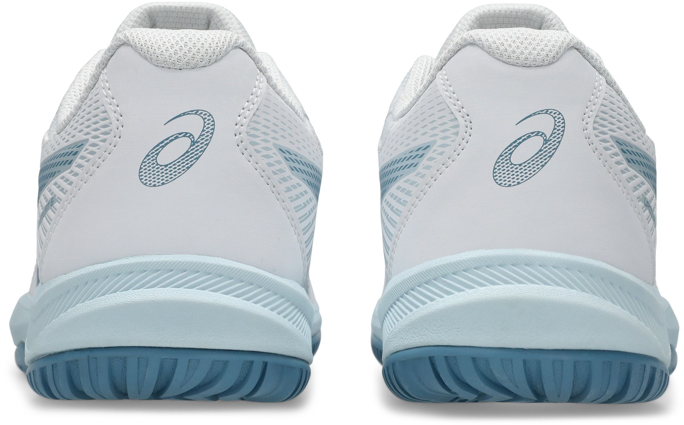 Кроссовки волейбольные мужские Asics Upcourt 6 1071A104-105 42.5 (9 US) белые/бирюзовые фото 5