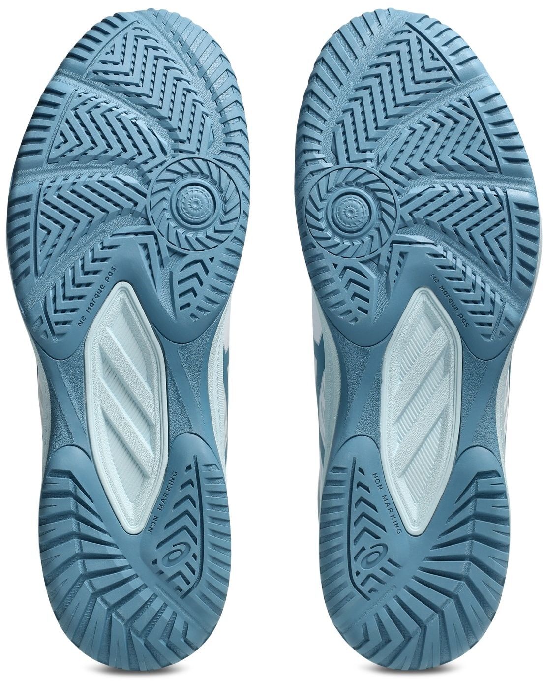 Кроссовки волейбольные мужские Asics Upcourt 6 1071A104-105 42 (8.5 US) белые/бирюзовые фото 