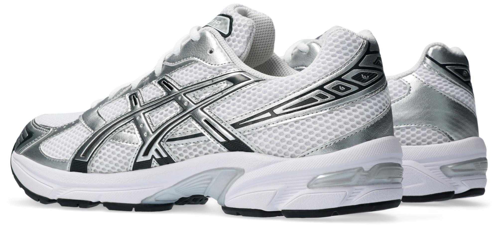 Кроссовки Asics Gel-1130 1201B020-100 46 (11.5 US) белые/серебреные фото 4