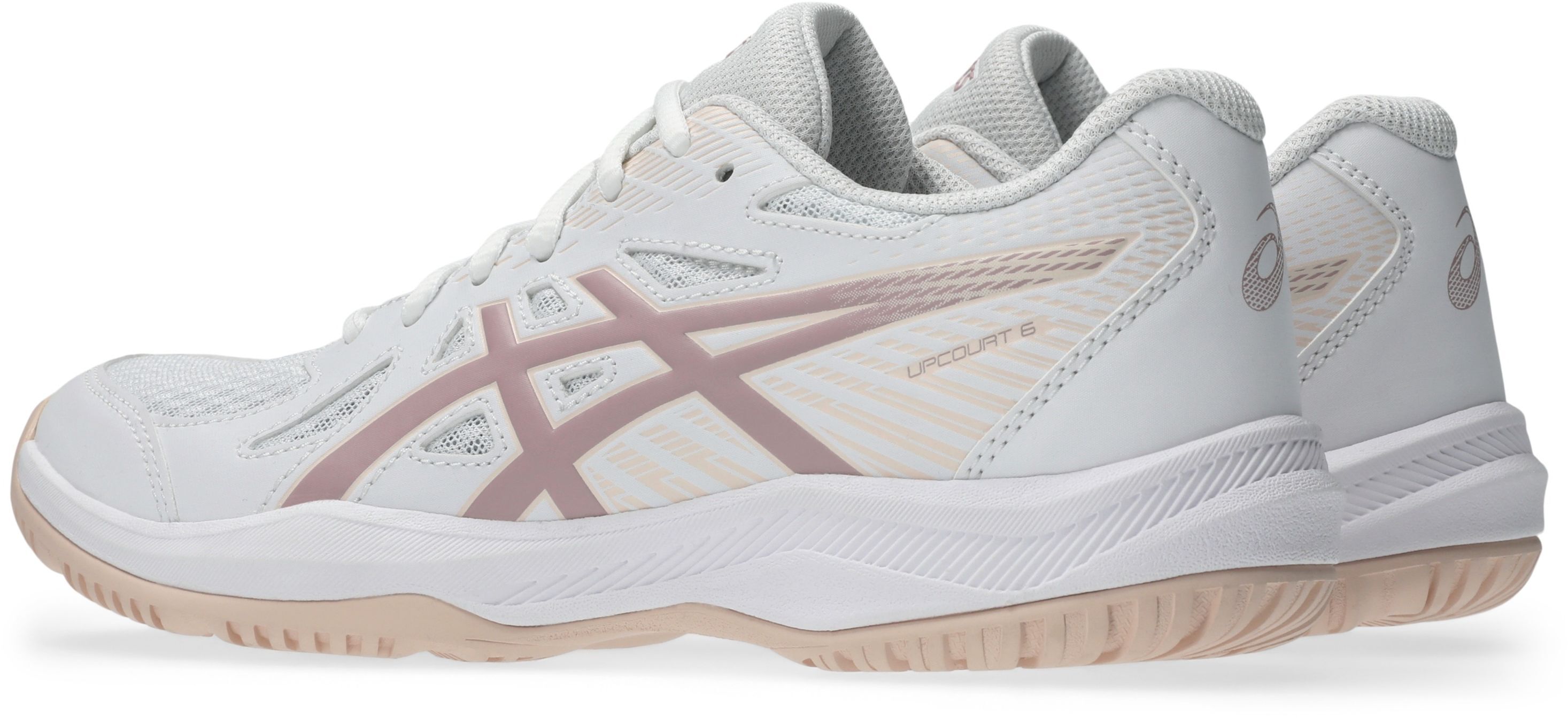 Кросівки волейбольні жіночі Asics Upcourt 6 1072A107-104 39 (7.5 US) молочні фото4