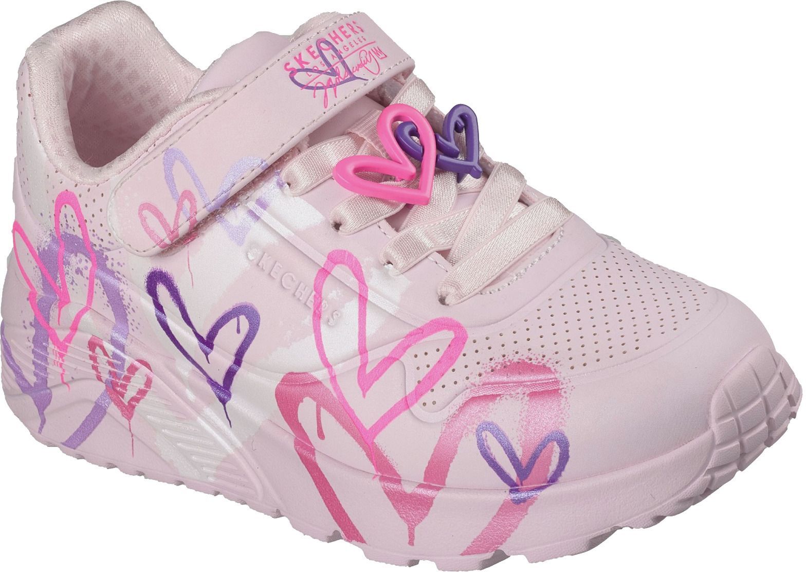 Кроссовки для девочек Skechers UNO Lite 314966L LPMT 35 (3 US) розовые фото 