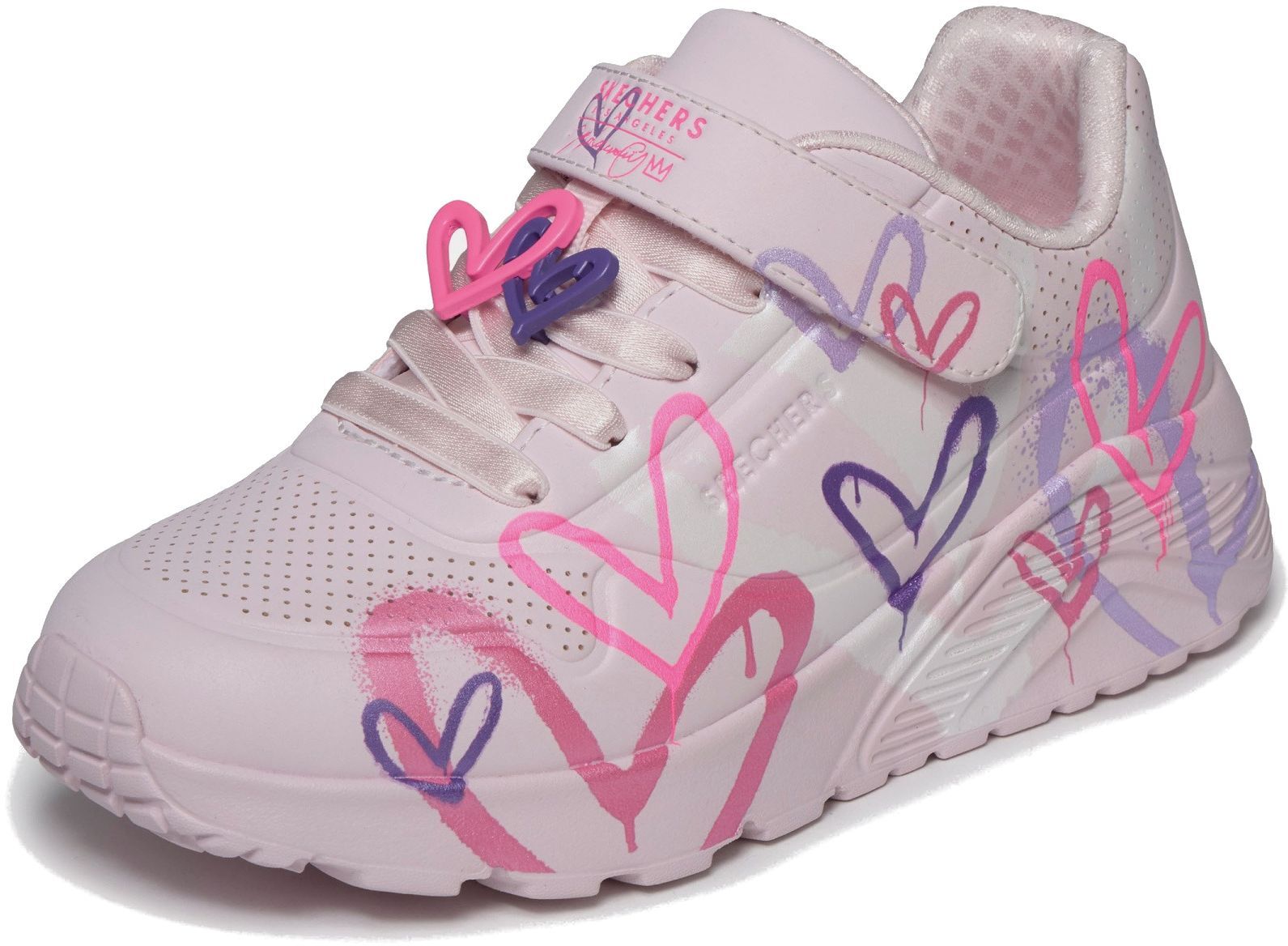 Кроссовки для девочек Skechers UNO Lite 314966L LPMT 32 (1 US) розовые фото 