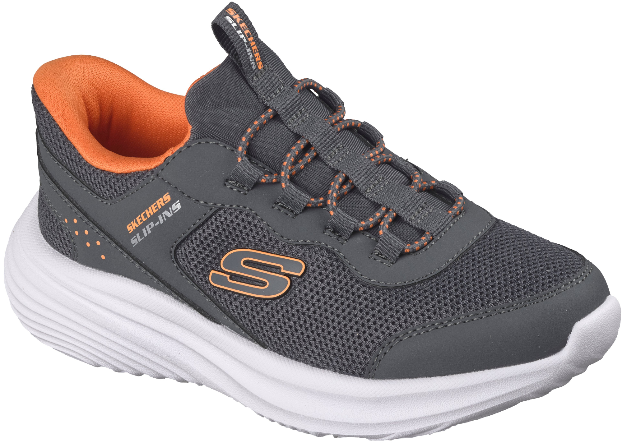 Кроссовки для мальчиков Skechers Bounder Pro 404208L CHAR 32 (1 US) серые фото 