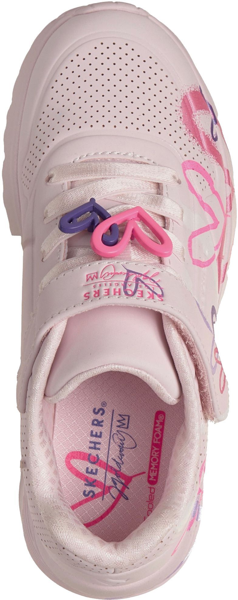 Кроссовки для девочек Skechers UNO Lite 314966L LPMT 33 (1,5 US) розовые фото 