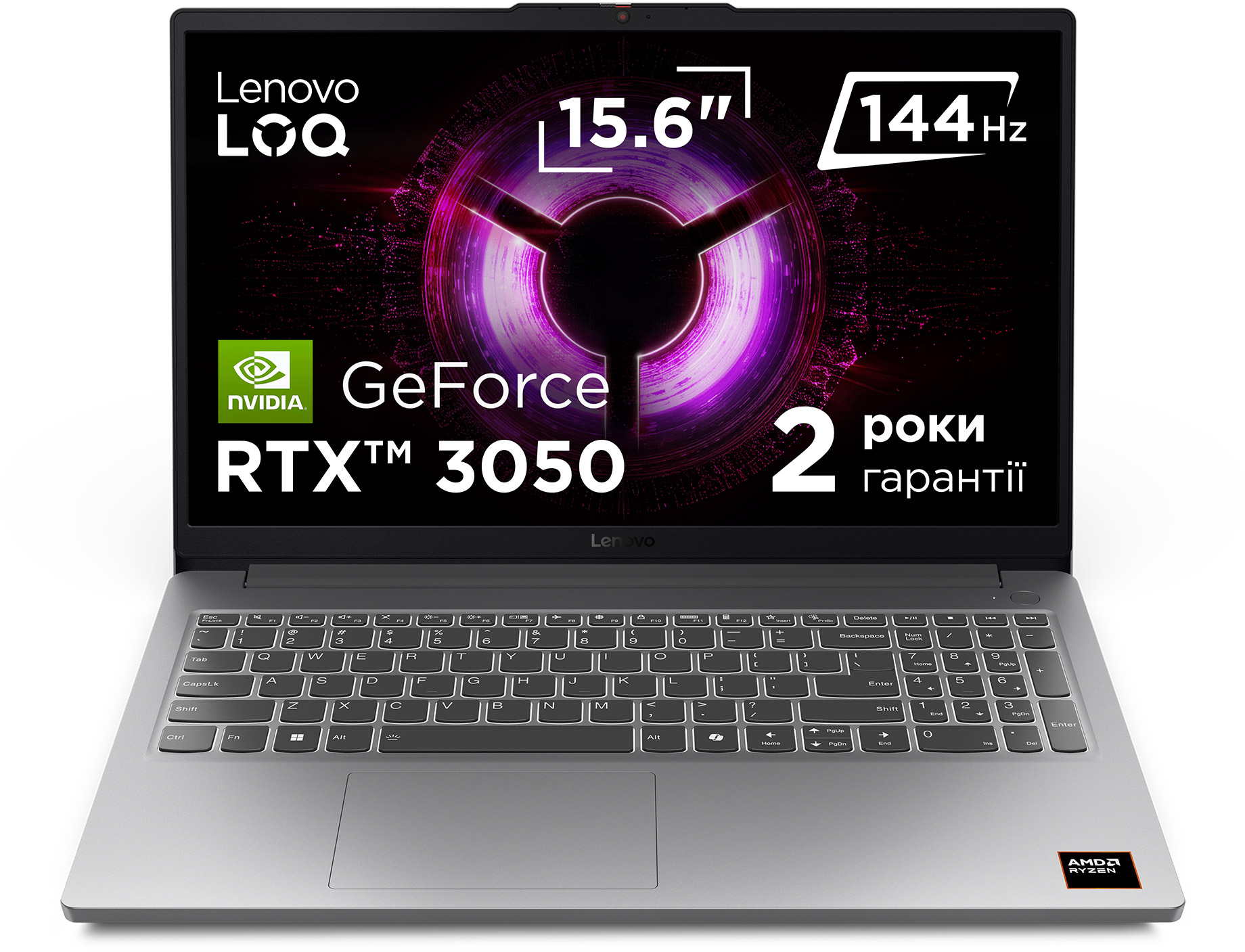 Ноутбук LENOVO LOQ 15ARP10E Luna Grey (83S0001URA)фото2