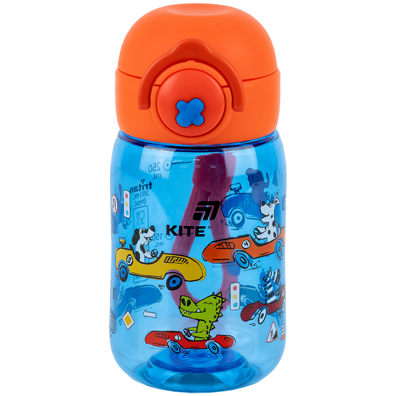 Пляшечка для води Kite, 360 мл, Cars, K25-1235-2 фото