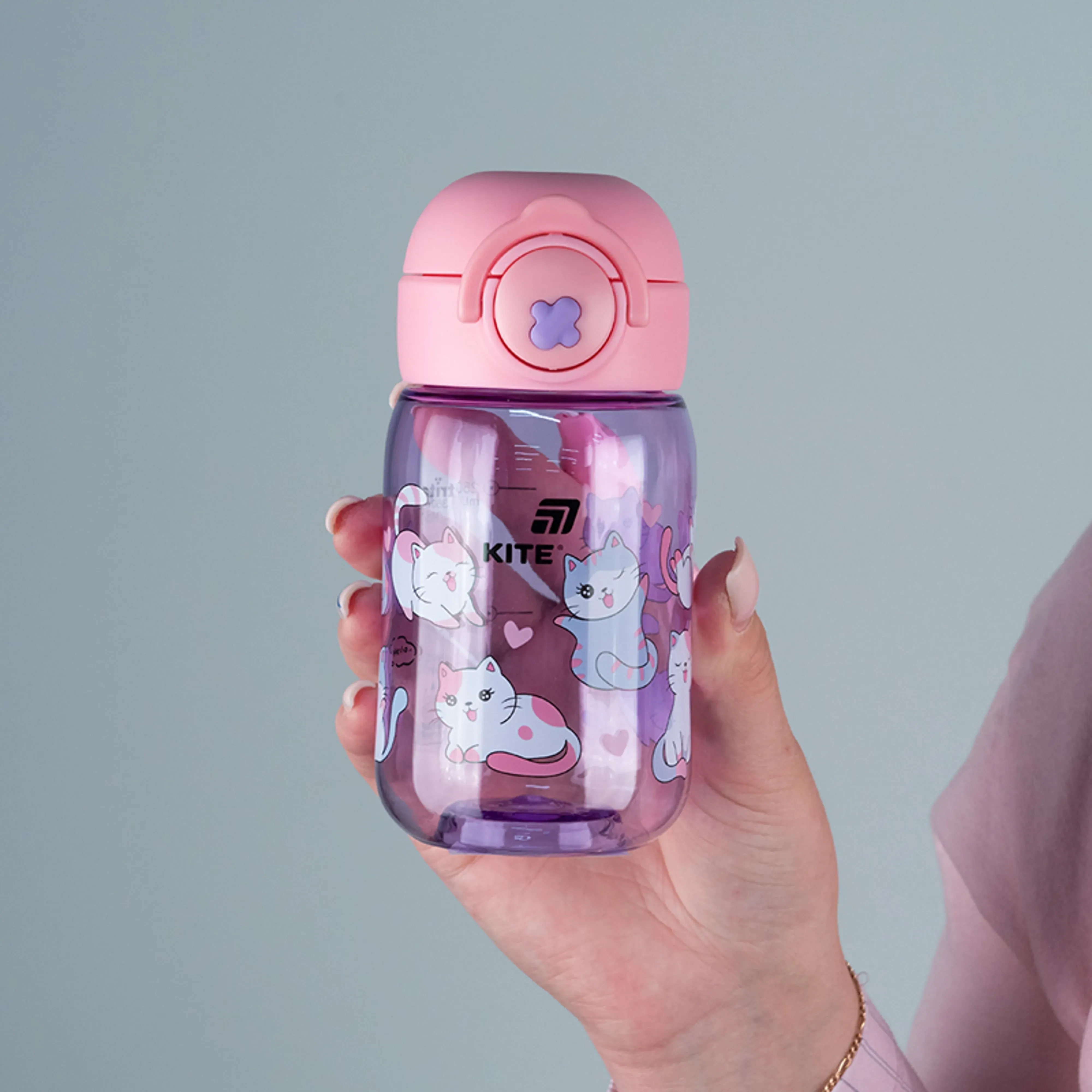 Бутылочка для воды Kite, 360 мл, Cats, K25-1235-1 фото 