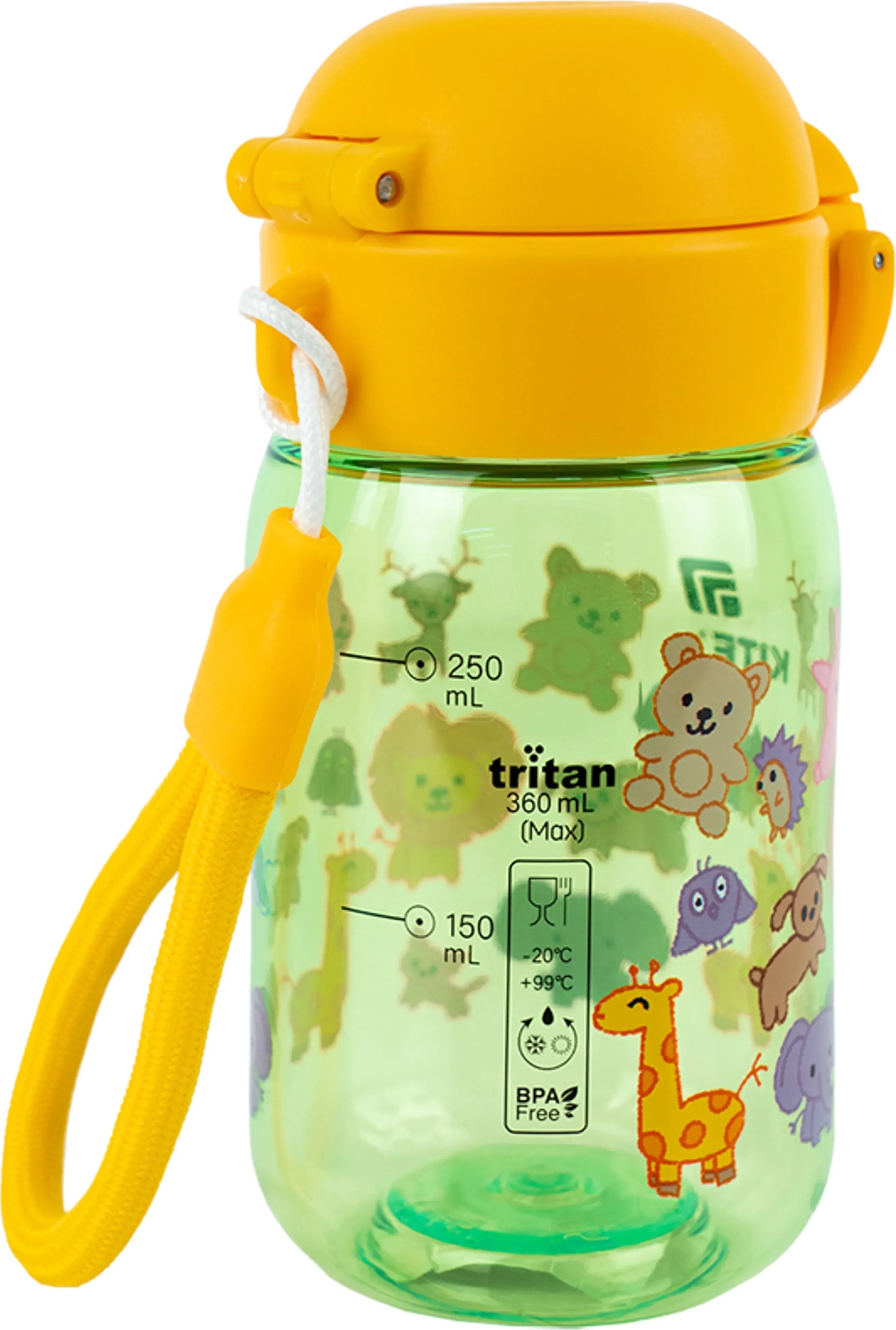 Бутылочка для воды Kite, 360 мл, Zoo, K25-1235-3 фото 