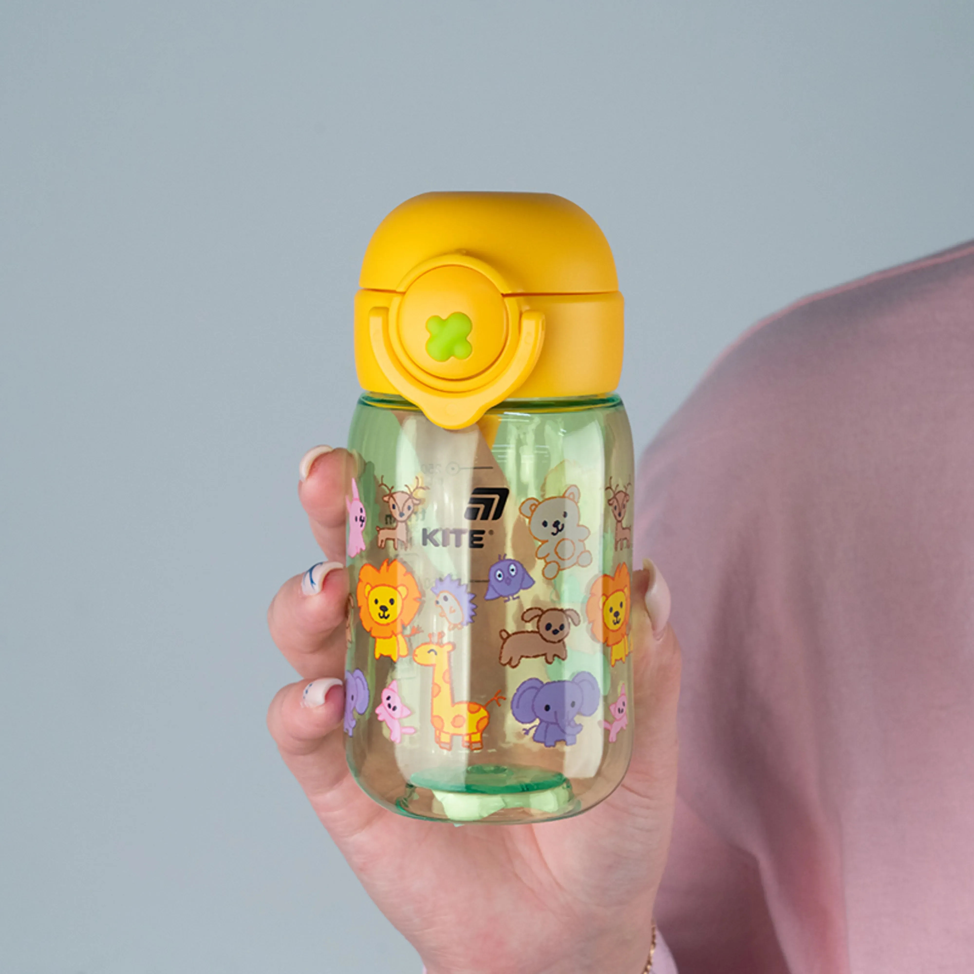 Бутылочка для воды Kite, 360 мл, Zoo, K25-1235-3 фото 