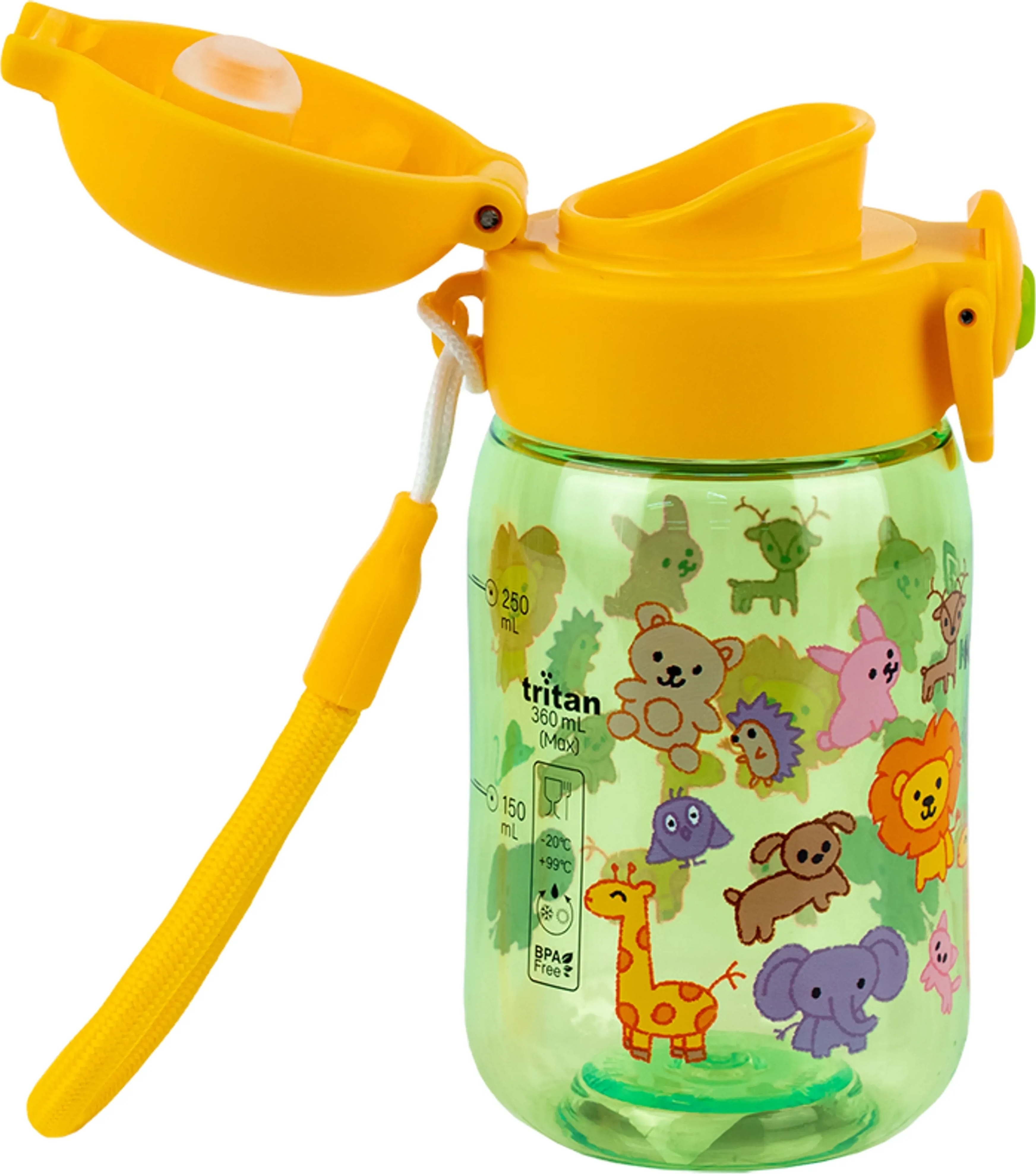 Бутылочка для воды Kite, 360 мл, Zoo, K25-1235-3 фото 