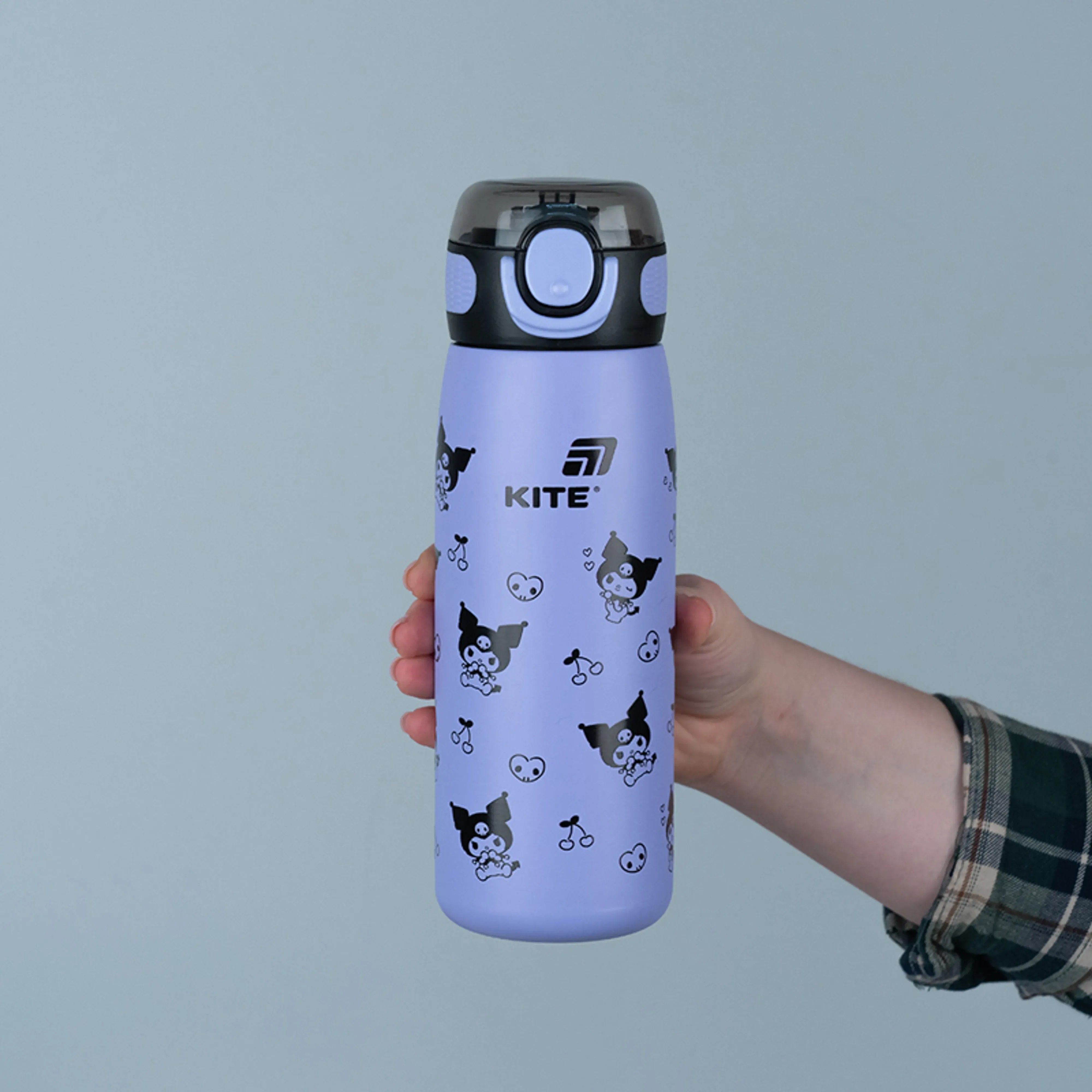 Термос Kite с трубочкой 600мл, Kuromi, HK25-1262 фото 