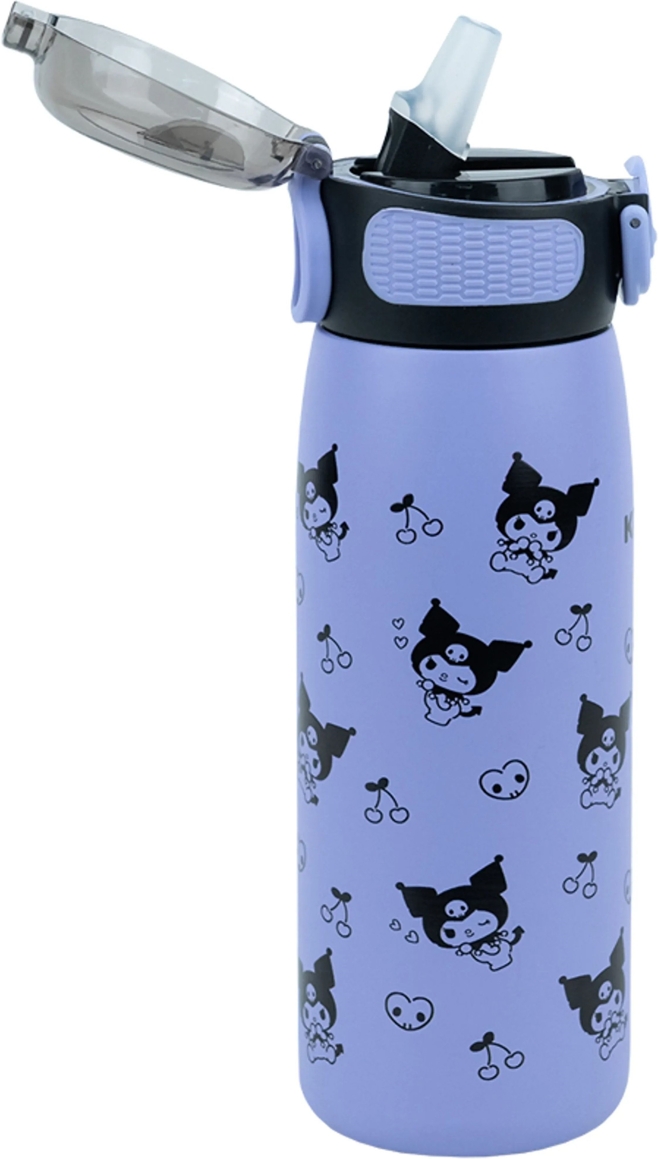 Термос Kite с трубочкой 600мл, Kuromi, HK25-1262 фото 