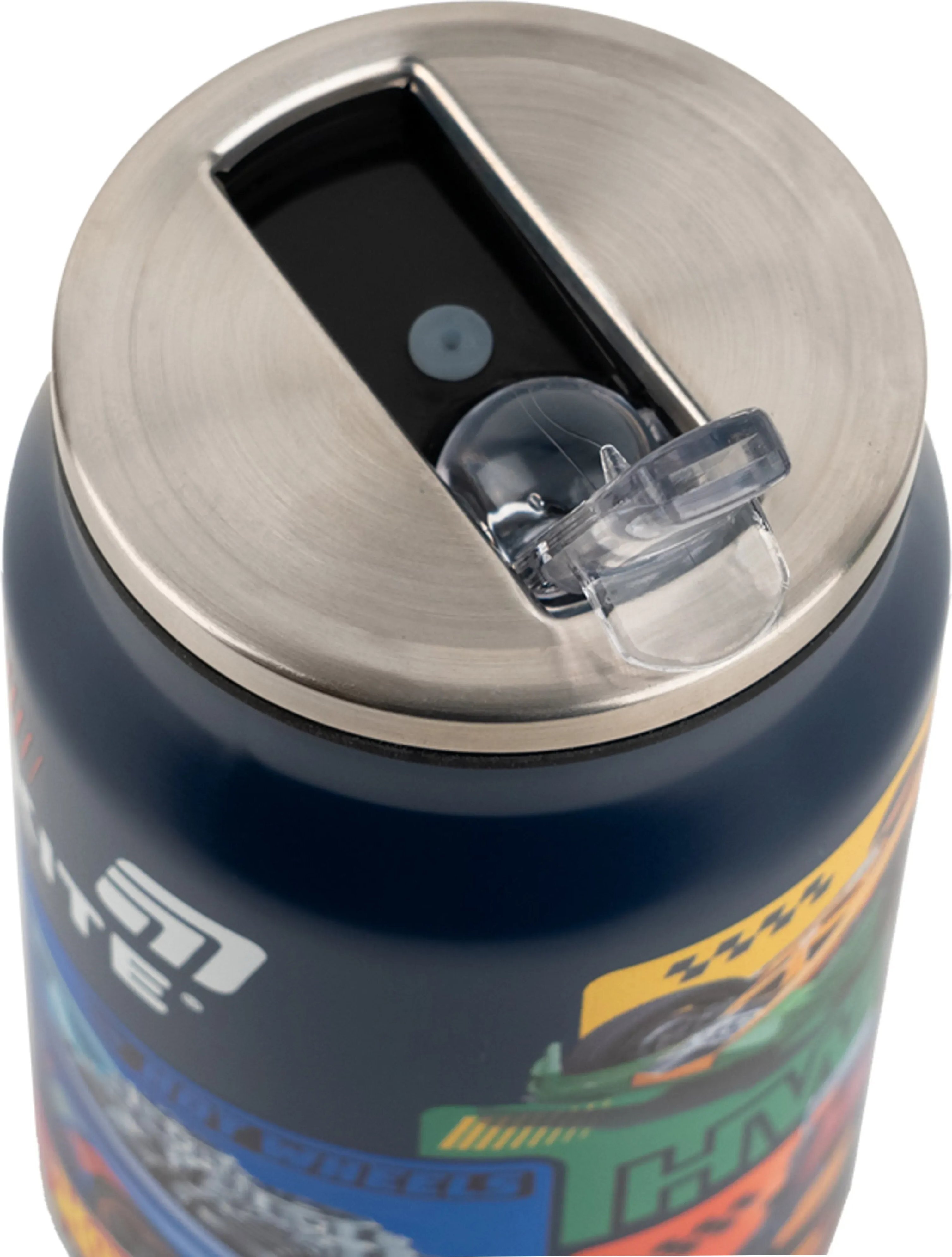 Термочашка с трубочкой Kite, 350мл Hot Wheels, HW25-1263 фото 