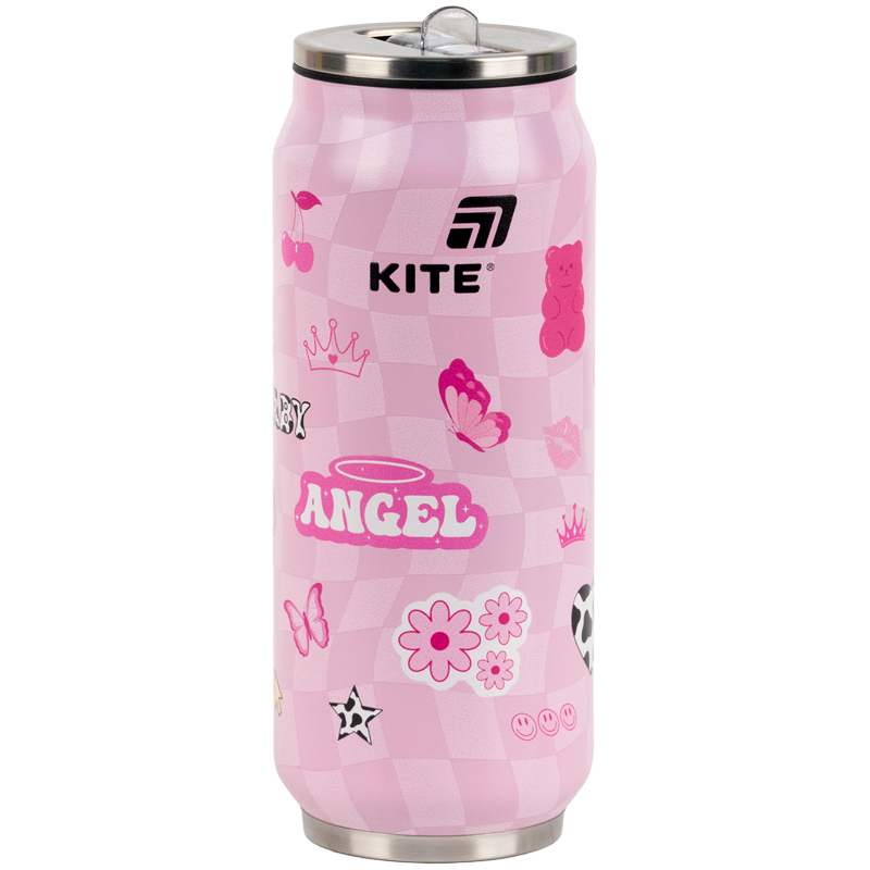 Термочашка з трубочкою Kite, 500мл, Angel, K25-1264-2 фото5