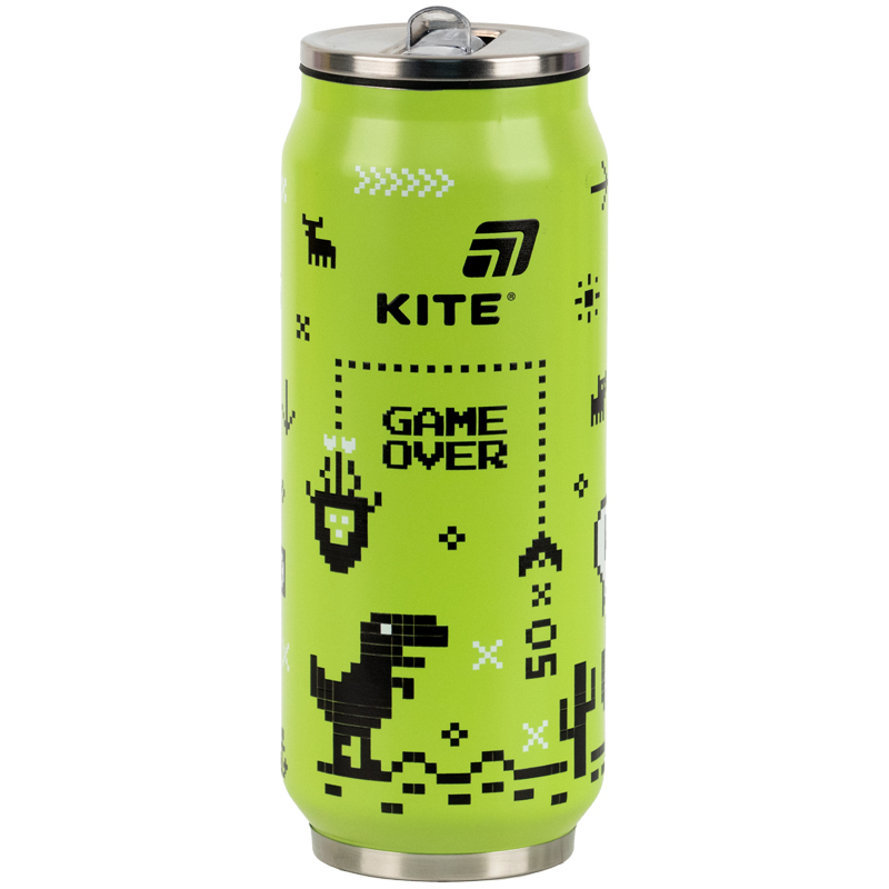 Термочашка з трубочкою Kite, 500мл, Game over, K25-1264-1 фото5