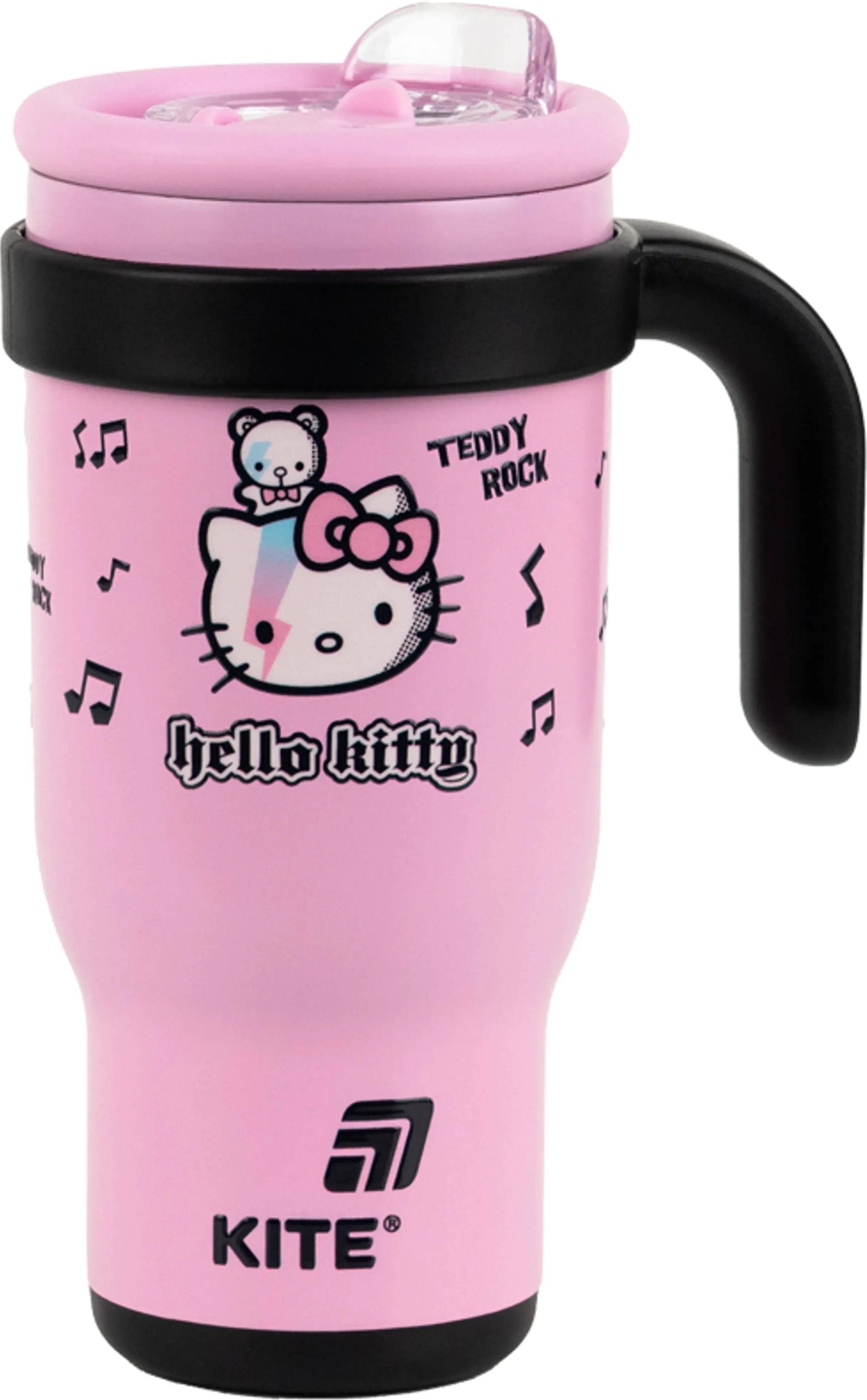 Термокружка с трубочкой Kite, 530мл, Hello Kitty, HK25-1266 фото 