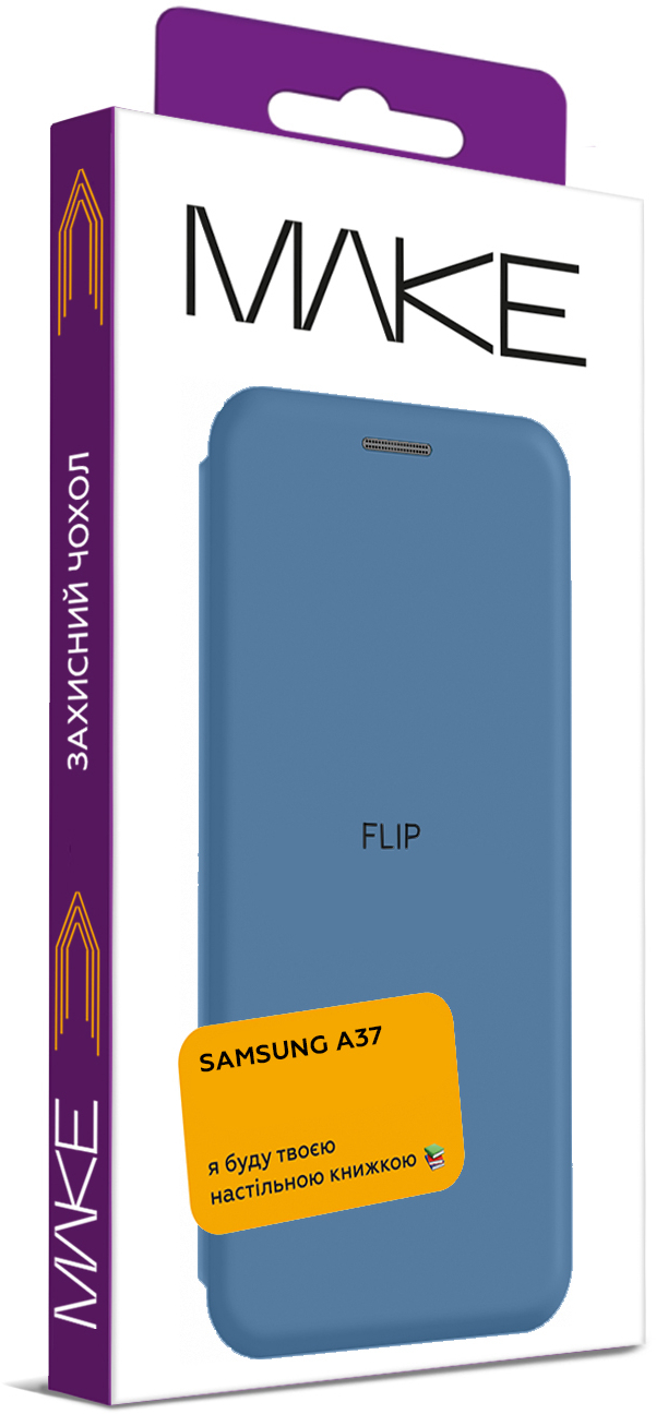 Чехол-книжка MakeFuture для Samsung A37 Flip Blue (MCP-SA37BL) фото 