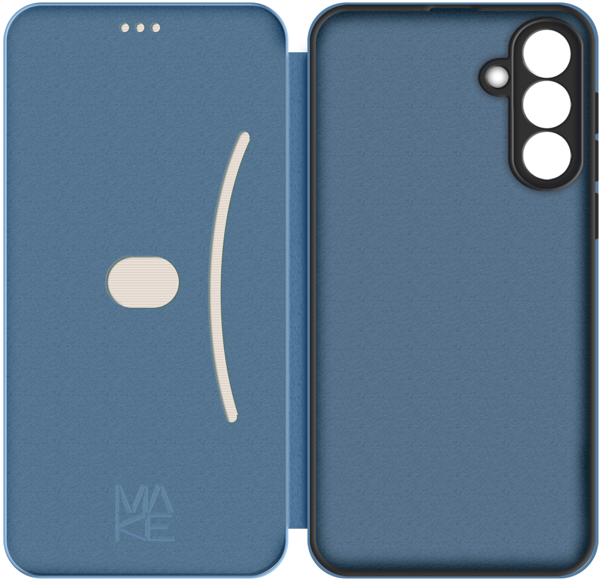 Чехол-книжка MakeFuture для Samsung A37 Flip Blue (MCP-SA37BL) фото 