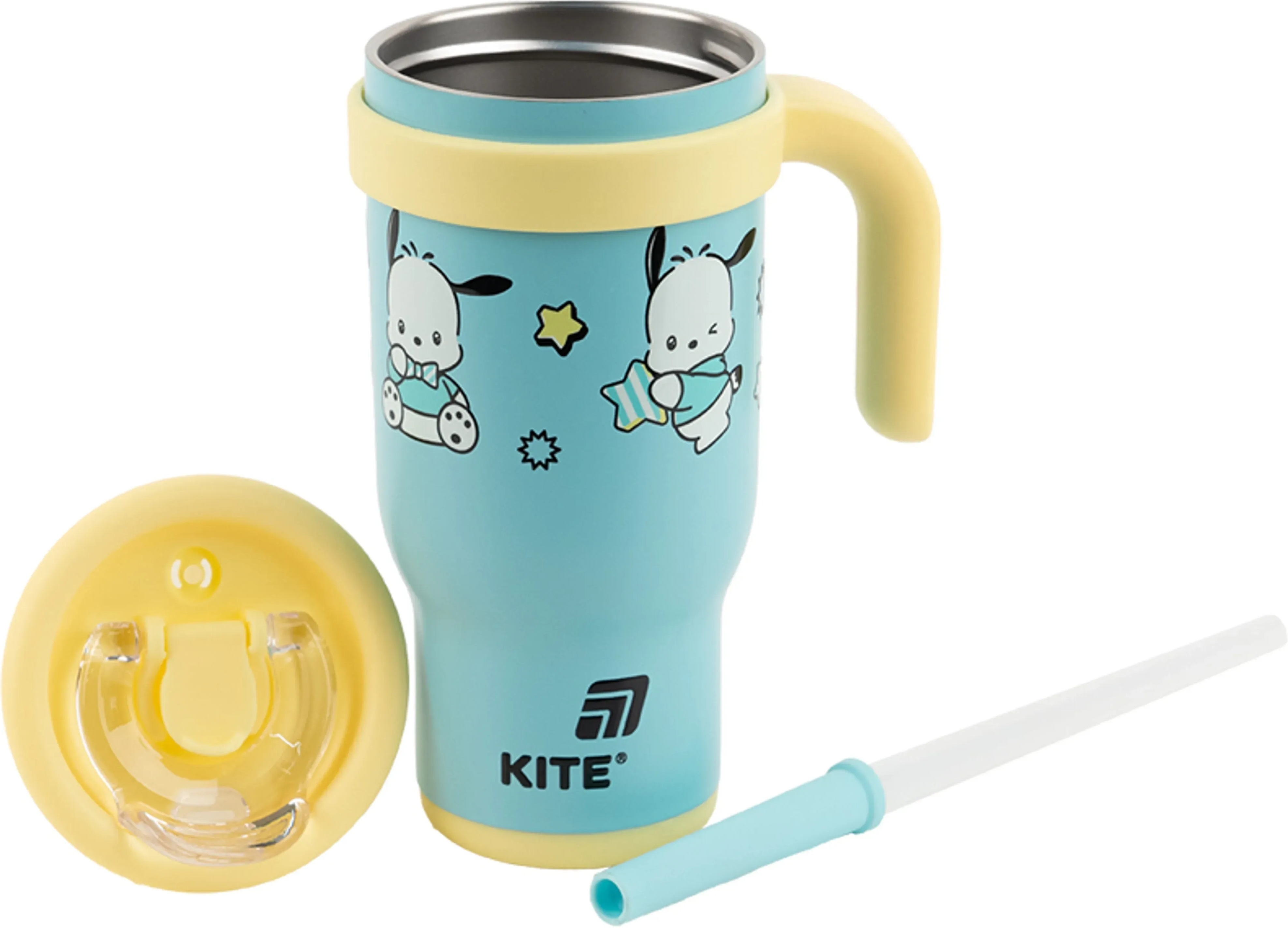 Термокружка с трубочкой Kite, 530мл, Pochacco, PC25-1266 фото 3