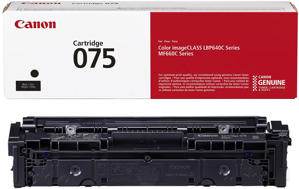 Картридж лазерний Canon 075 MF664Cdw/MF667Cdw/LBP646Cdw/LBP647Cdw Black (1400 стор) (6365C002)фото