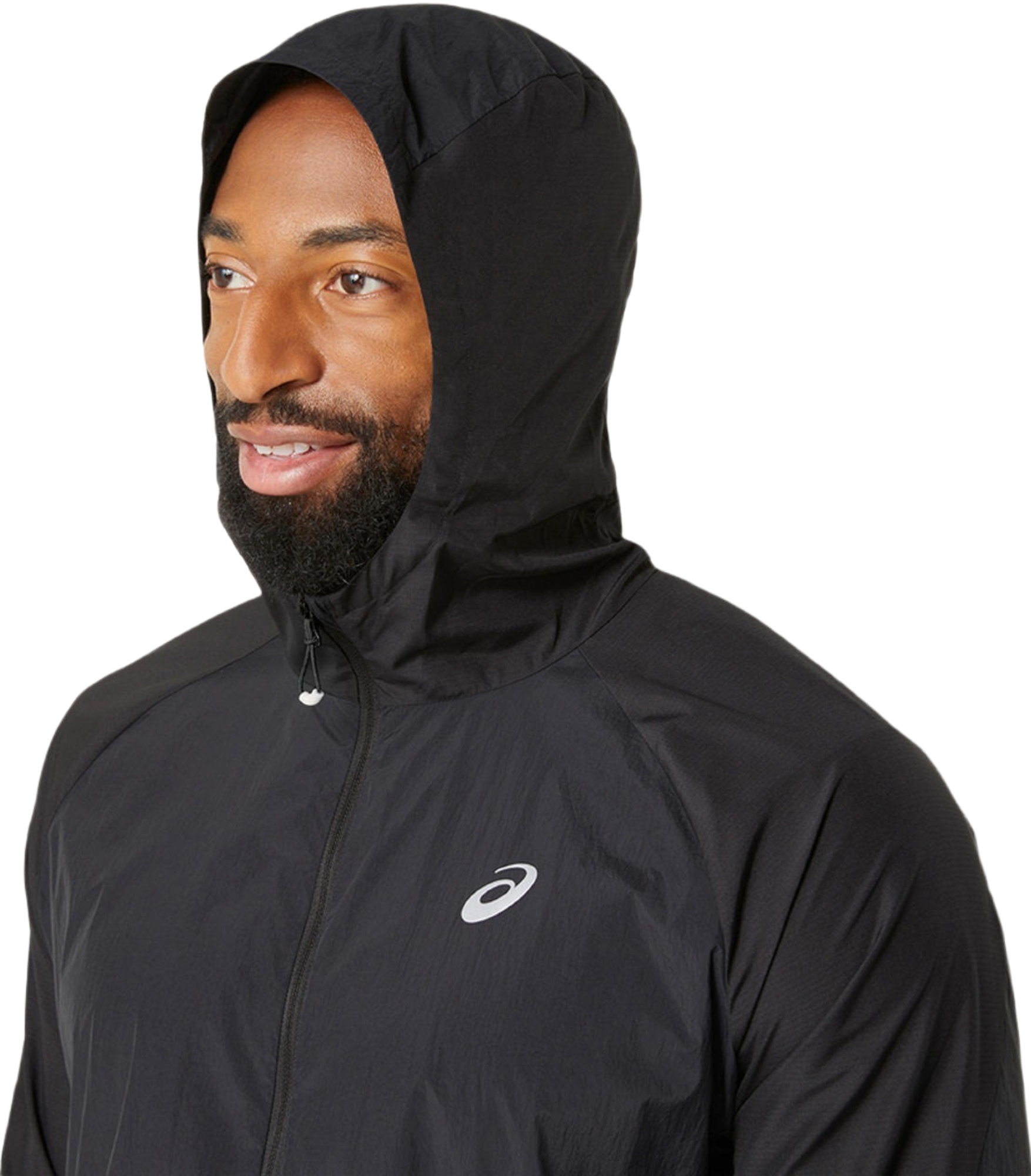 Ветровка спортивная мужская Asics Road Packable Jacket 2011D084-001 L черная фото 