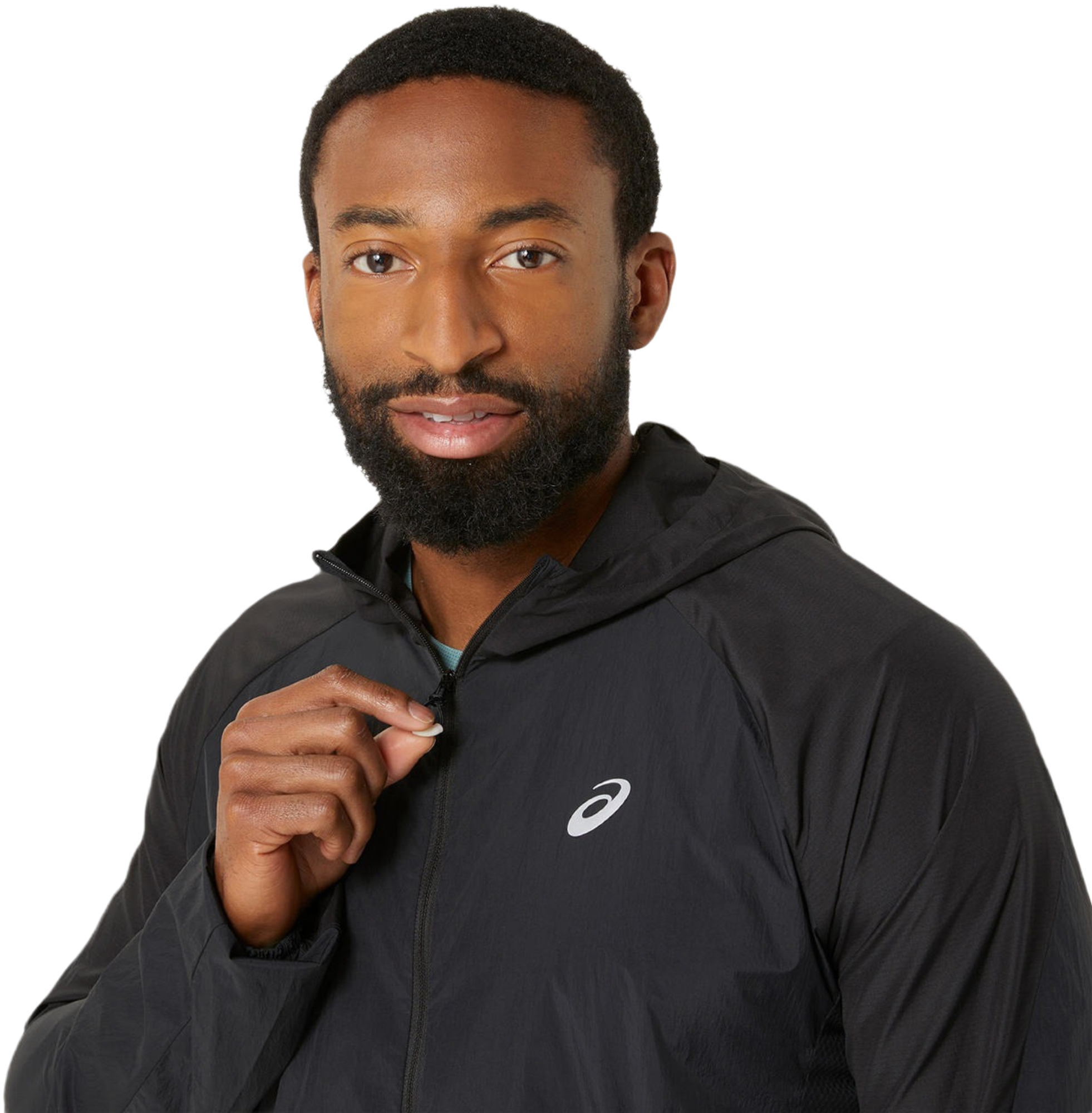 Ветровка спортивная мужская Asics Road Packable Jacket 2011D084-001 L черная фото 