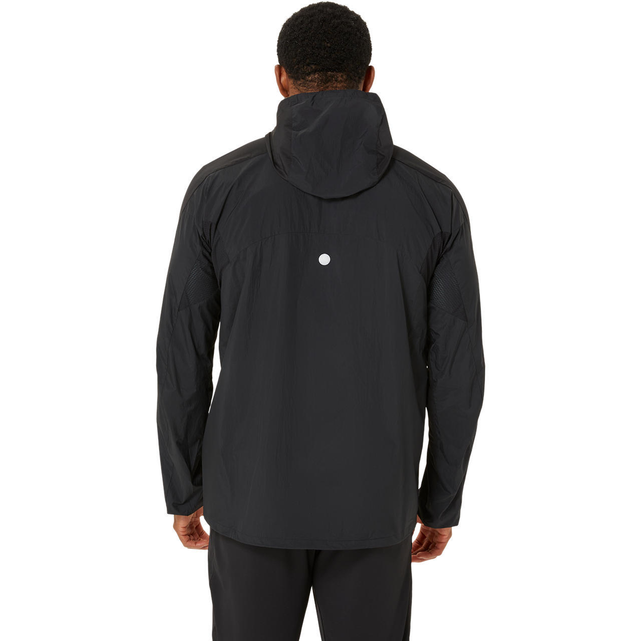 Ветровка спортивная мужская Asics Road Packable Jacket 2011D084-001 L черная фото 