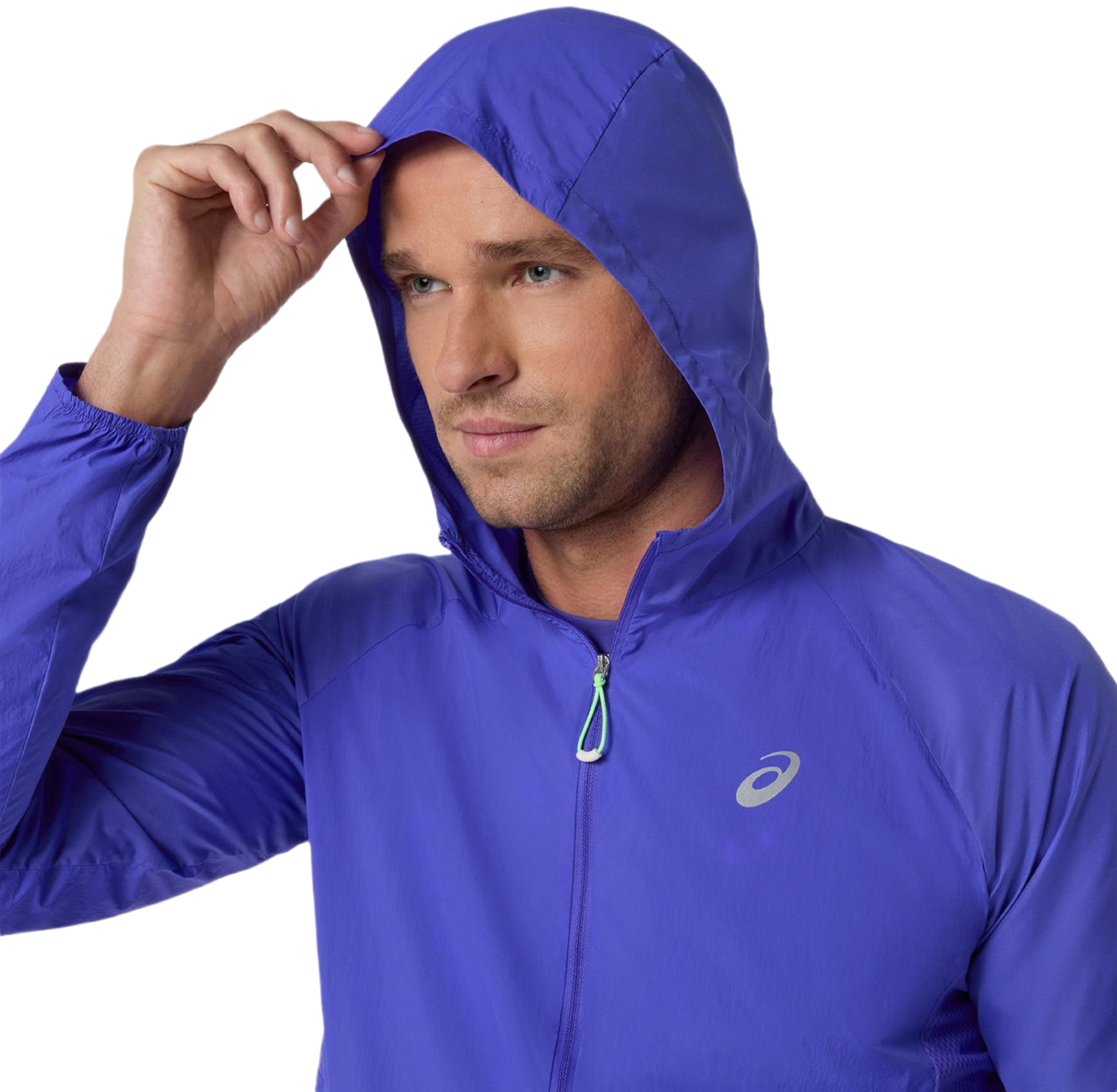 Ветровка спортивная мужская Asics Road Packable Jacket 2011D084-403 L темно-синяя фото 