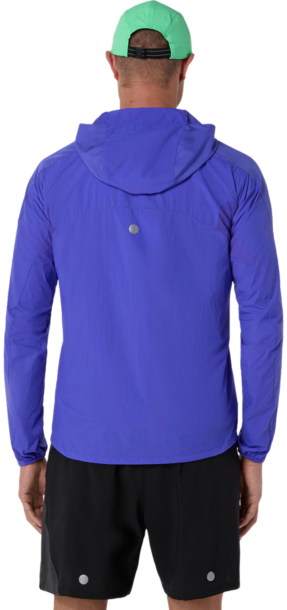 Ветровка спортивная мужская Asics Road Packable Jacket 2011D084-403 M темно-синяя фото 