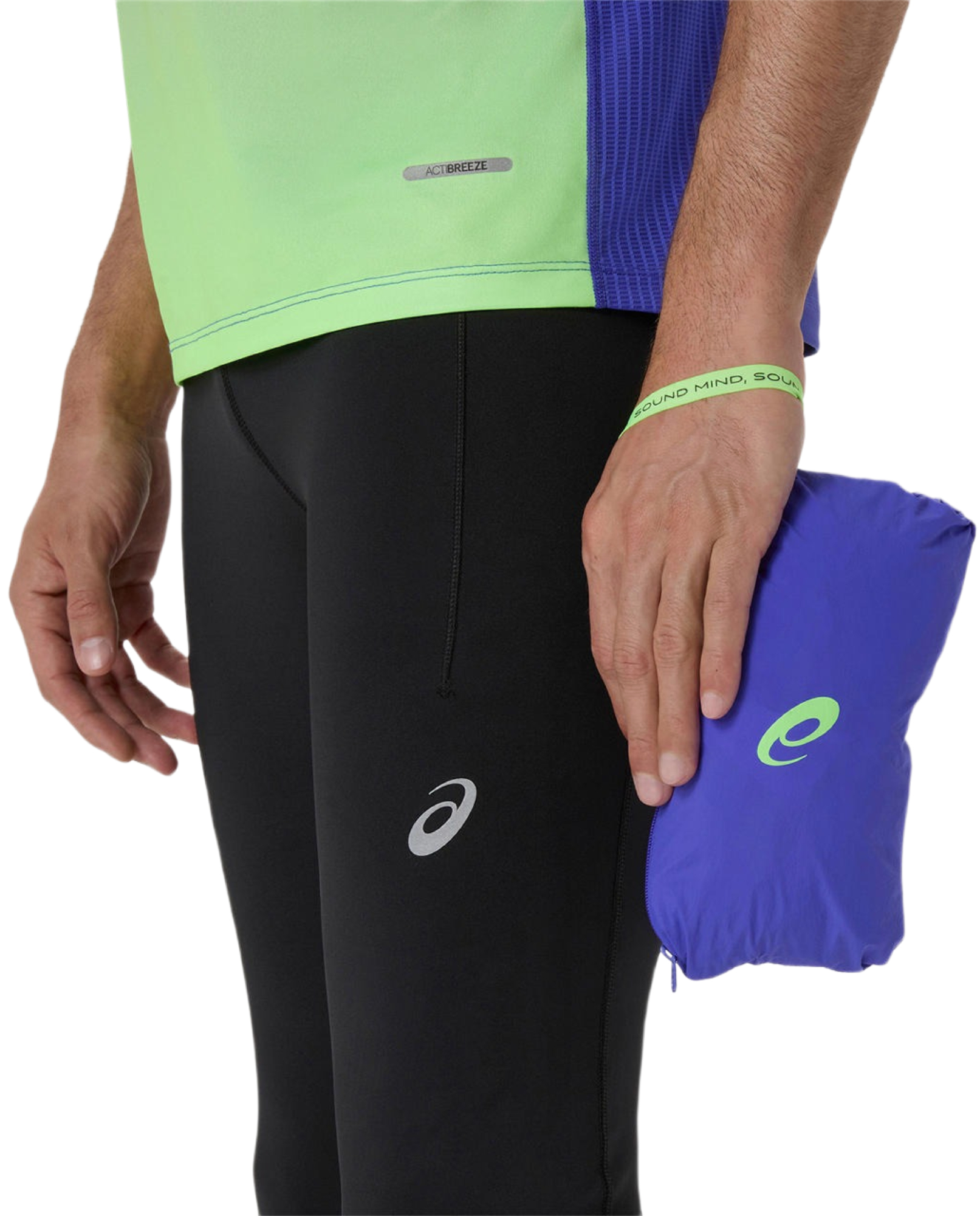 Ветровка спортивная мужская Asics Road Packable Jacket 2011D084-403 M темно-синяя фото 