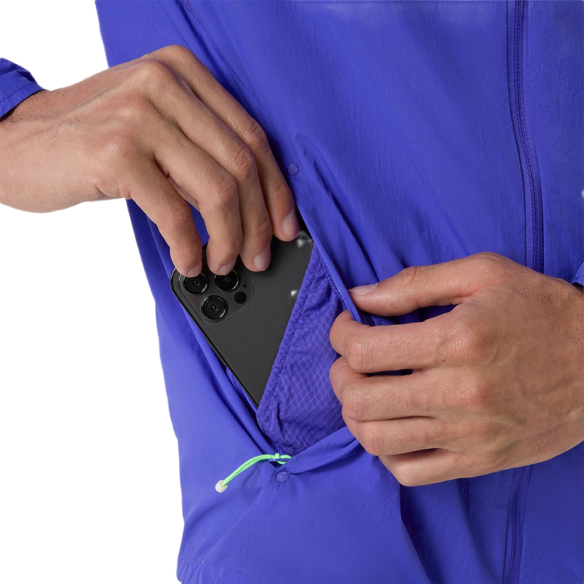 Ветровка спортивная мужская Asics Road Packable Jacket 2011D084-403 XL темно-синяя фото 