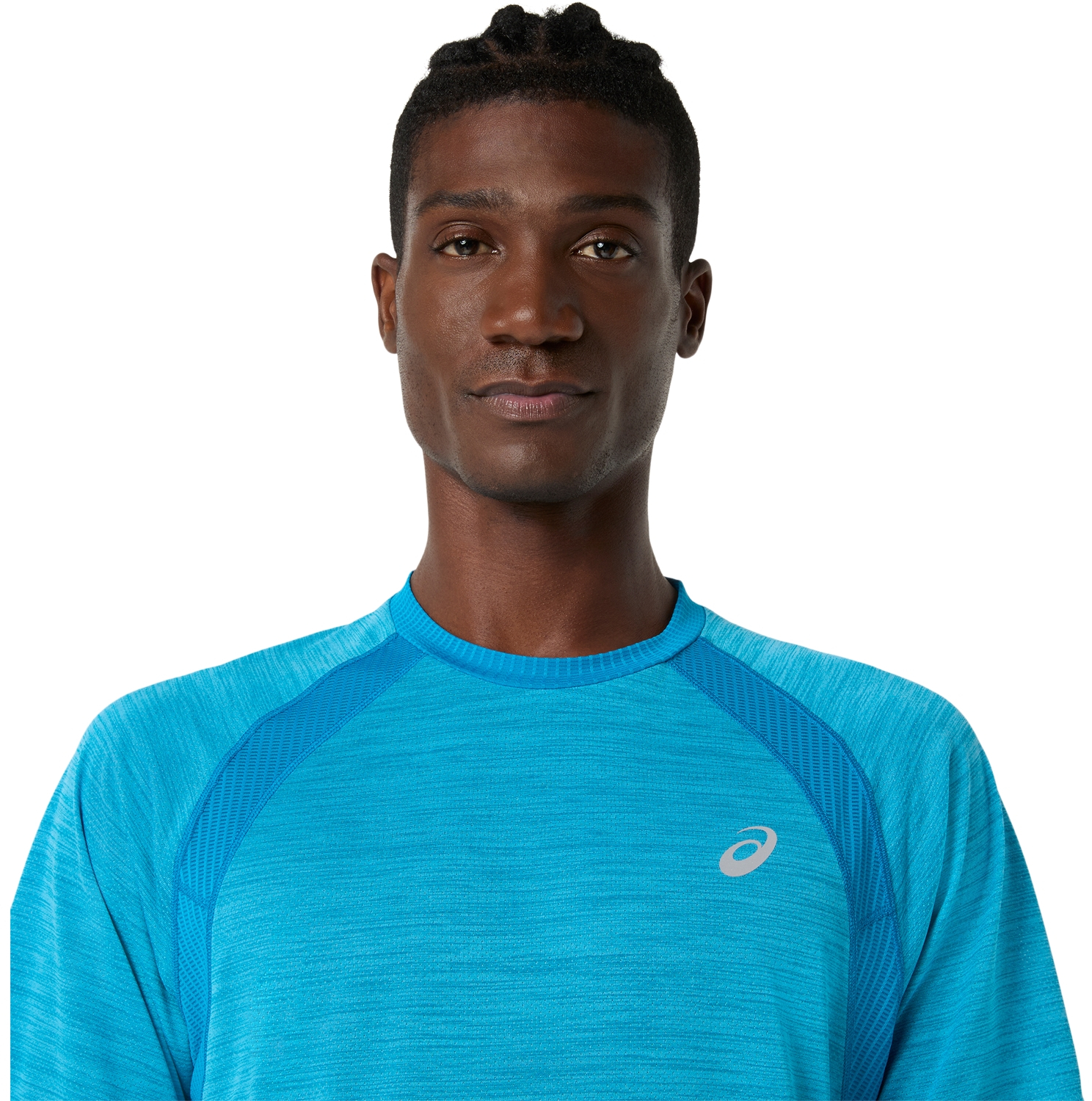 Футболка спортивна чоловіча Asics Road Ss Top 2011D453-400 L блакитнафото