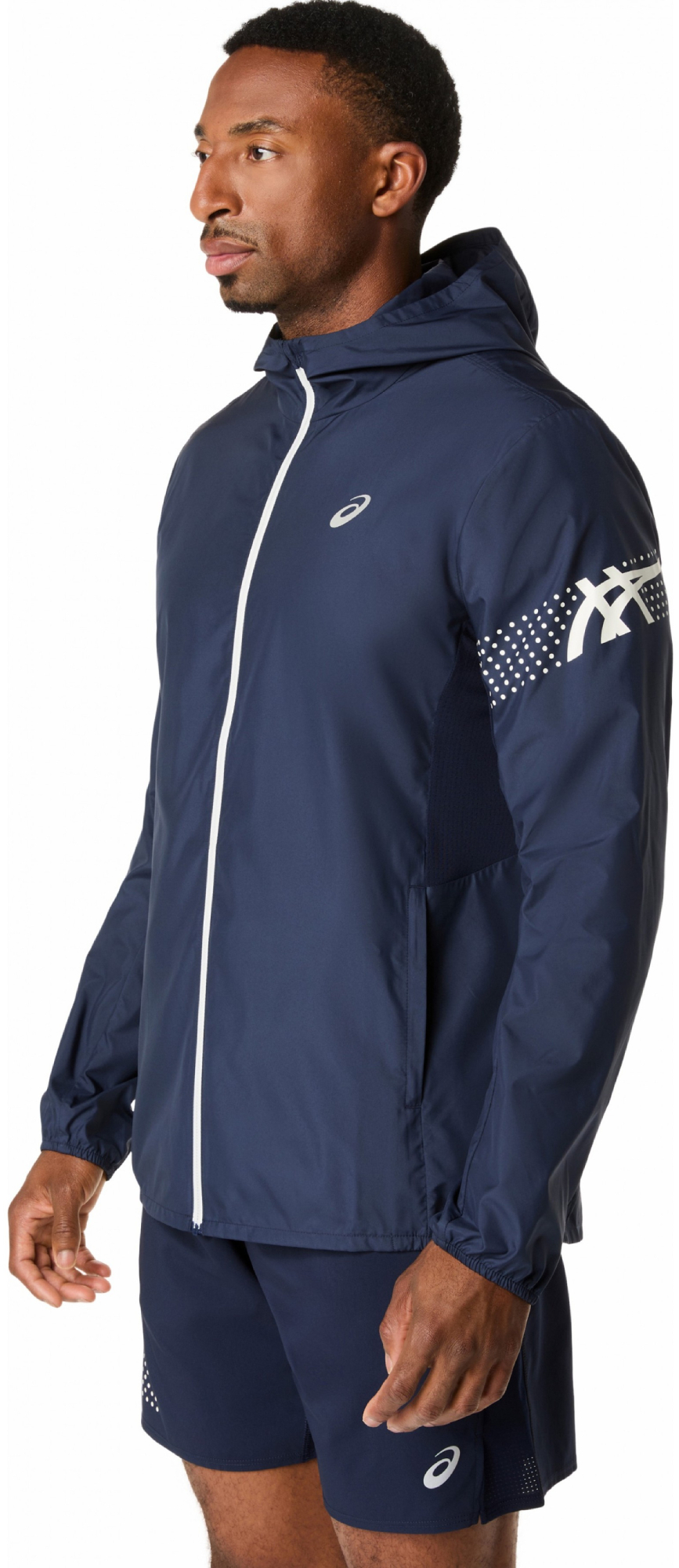 Ветровка спортивная мужская Asics Icon Jacket 2011D456-401 XL черная фото 
