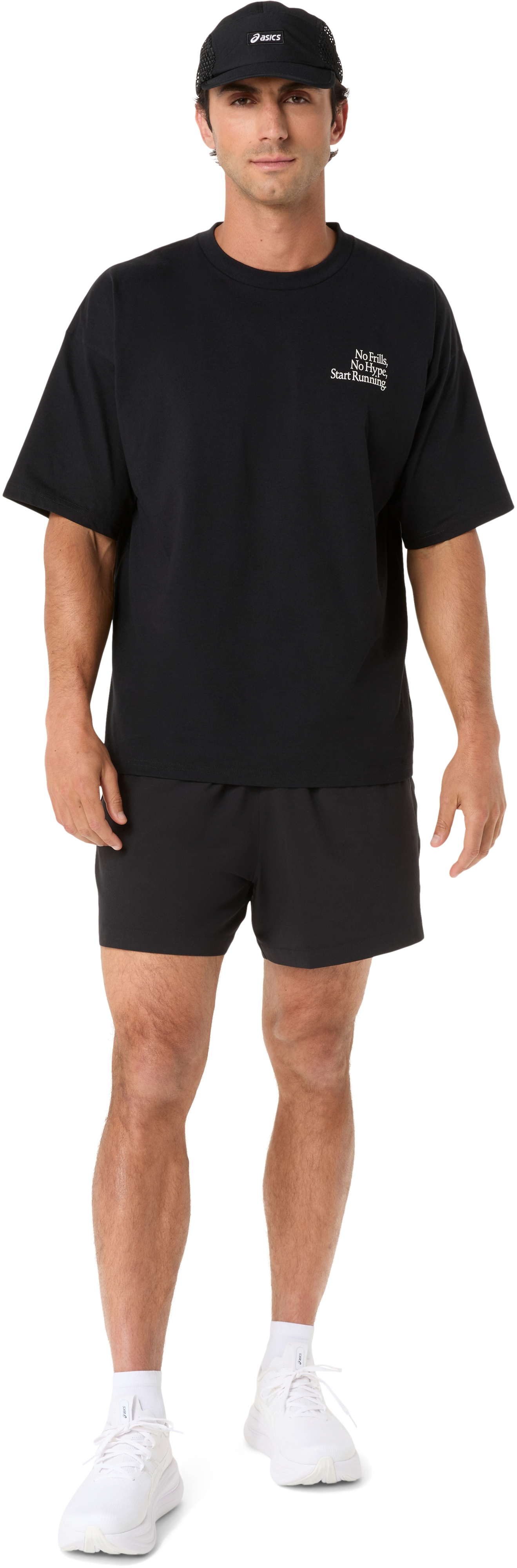 Футболка мужская Asics Runner Message Graphic Relaxed Tee 2031F321-002 M черная фото 5