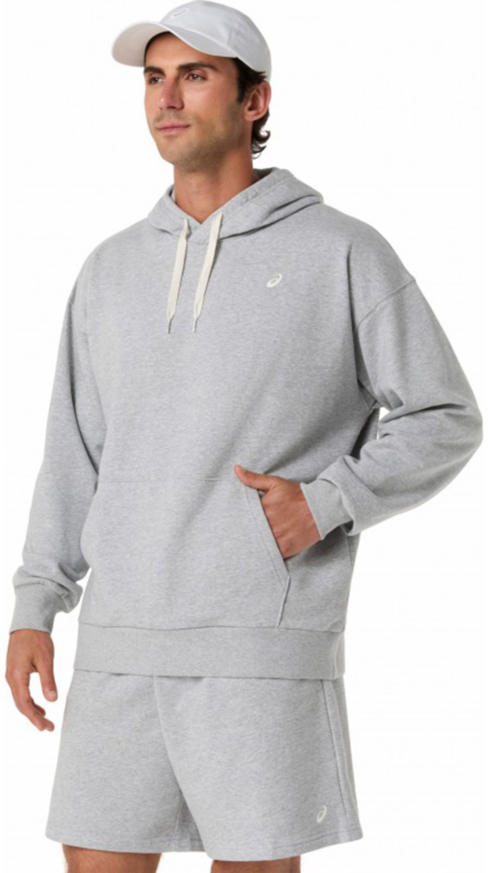 Худі чоловіче Asics French Terry Relaxed Pullover Hoodie 2031F449-020 XL сірефото