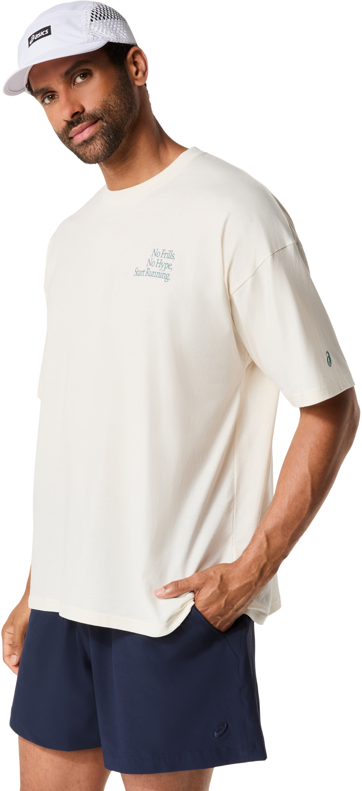 Футболка чоловіча Asics Runner Message Graphic Relaxed Tee 2031F321-100 L молочнафото3