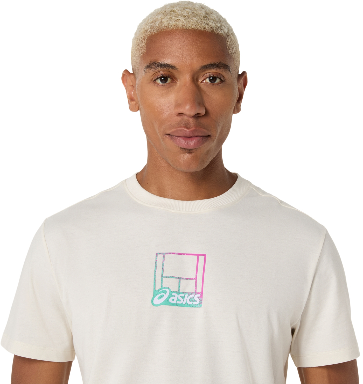 Футболка мужская Asics Court Core Graphic Tee 2041A355-100 M молочная фото 