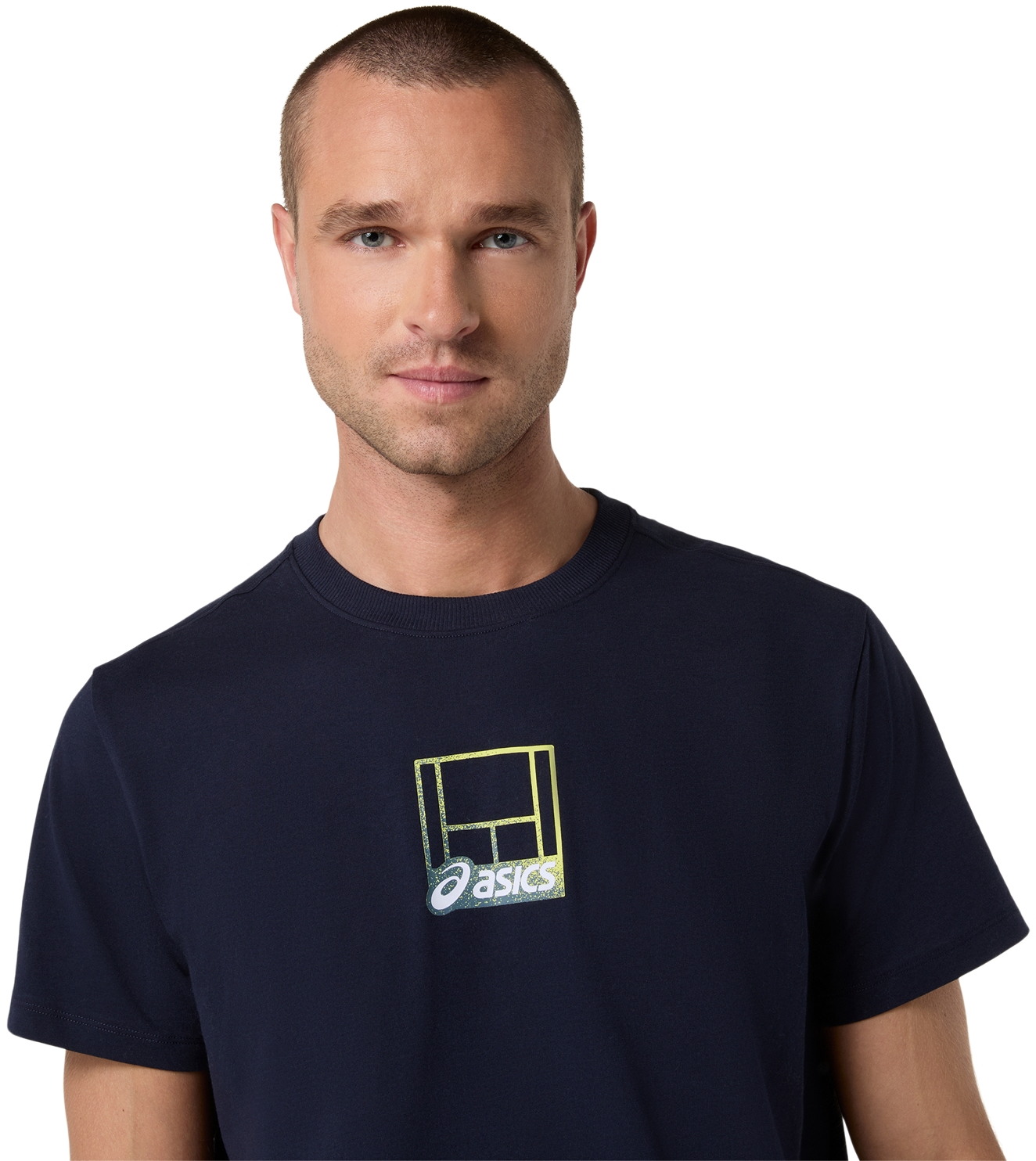 Футболка мужская Asics Court Core Graphic Tee 2041A355-401 XL синяя фото 