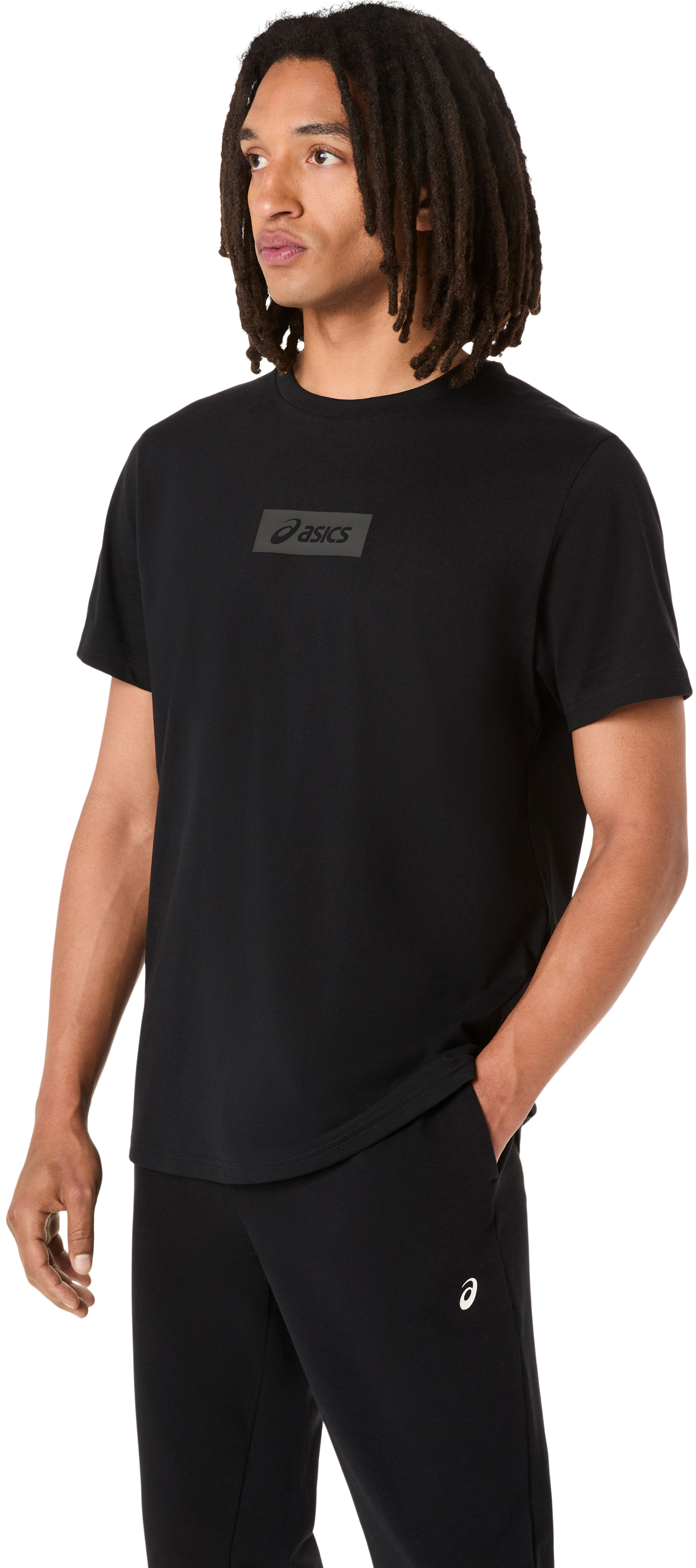 Футболка чоловіча Asics Chest Logo Tee 2031F333-001 M чорнафото3