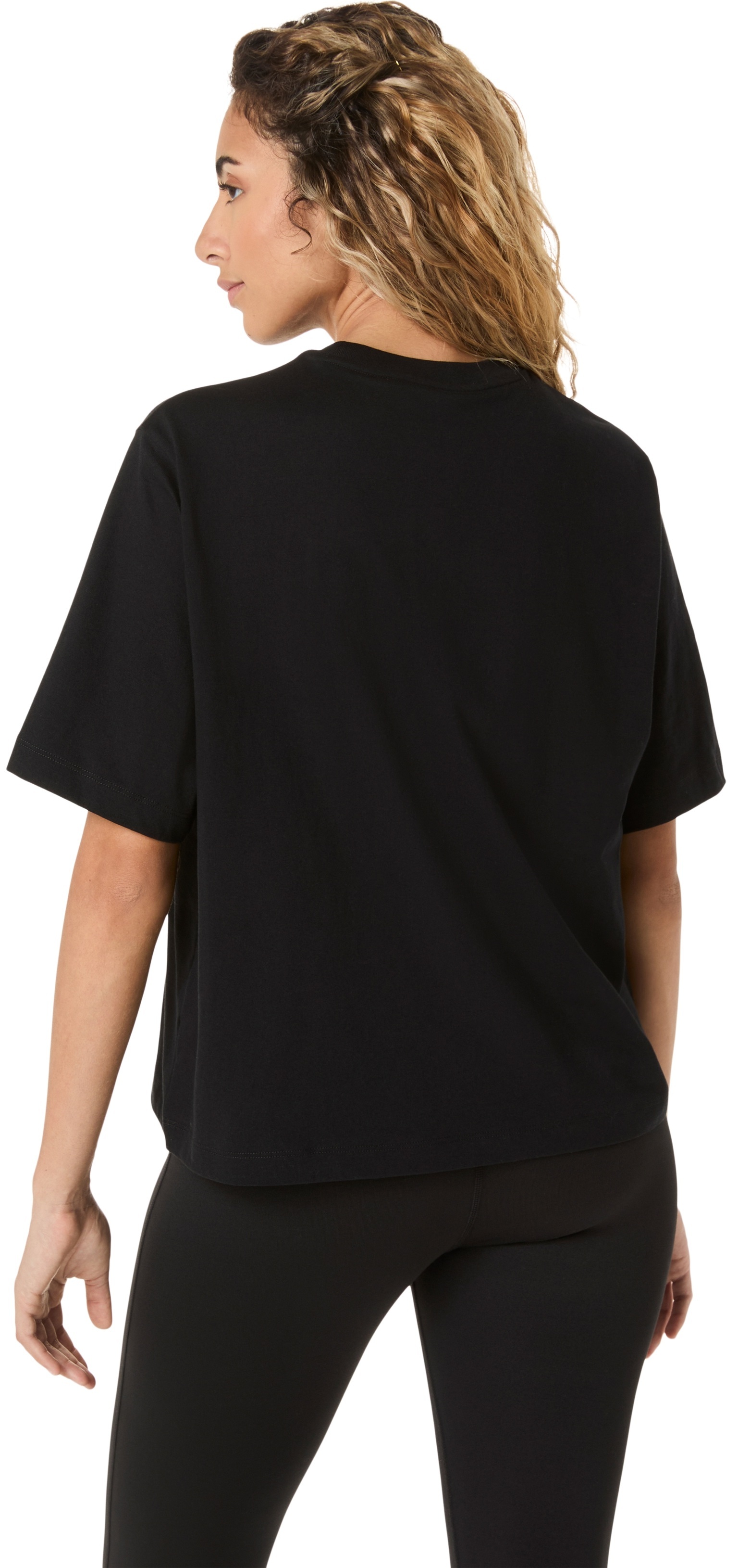 Футболка женская Asics Spiral Embroidery Relaxed Tee 2032D381-001 38 черная фото 