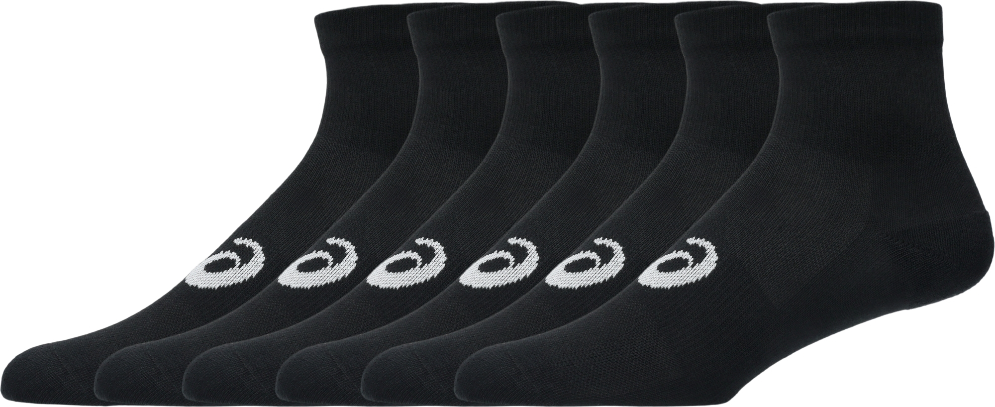 Шкарпетки короткі Asics 6 Pack Quarter Sock 3033C303-001 43-46 6 шт чорніфото2
