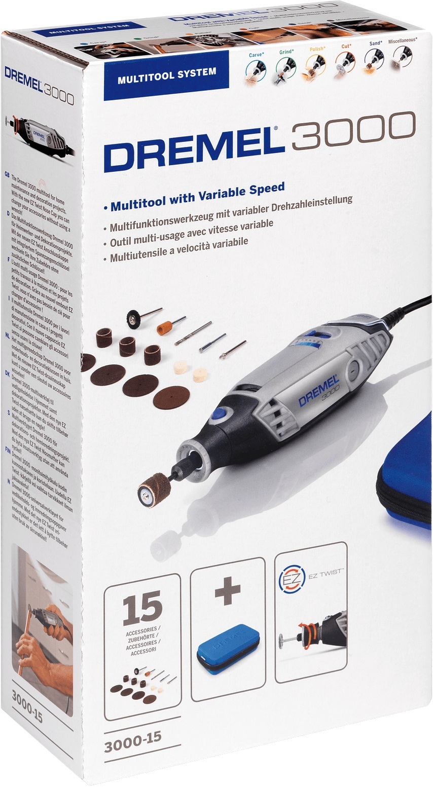 Гравер Dremel 3000-15, 130 Вт (F.013.300.0JA)фото