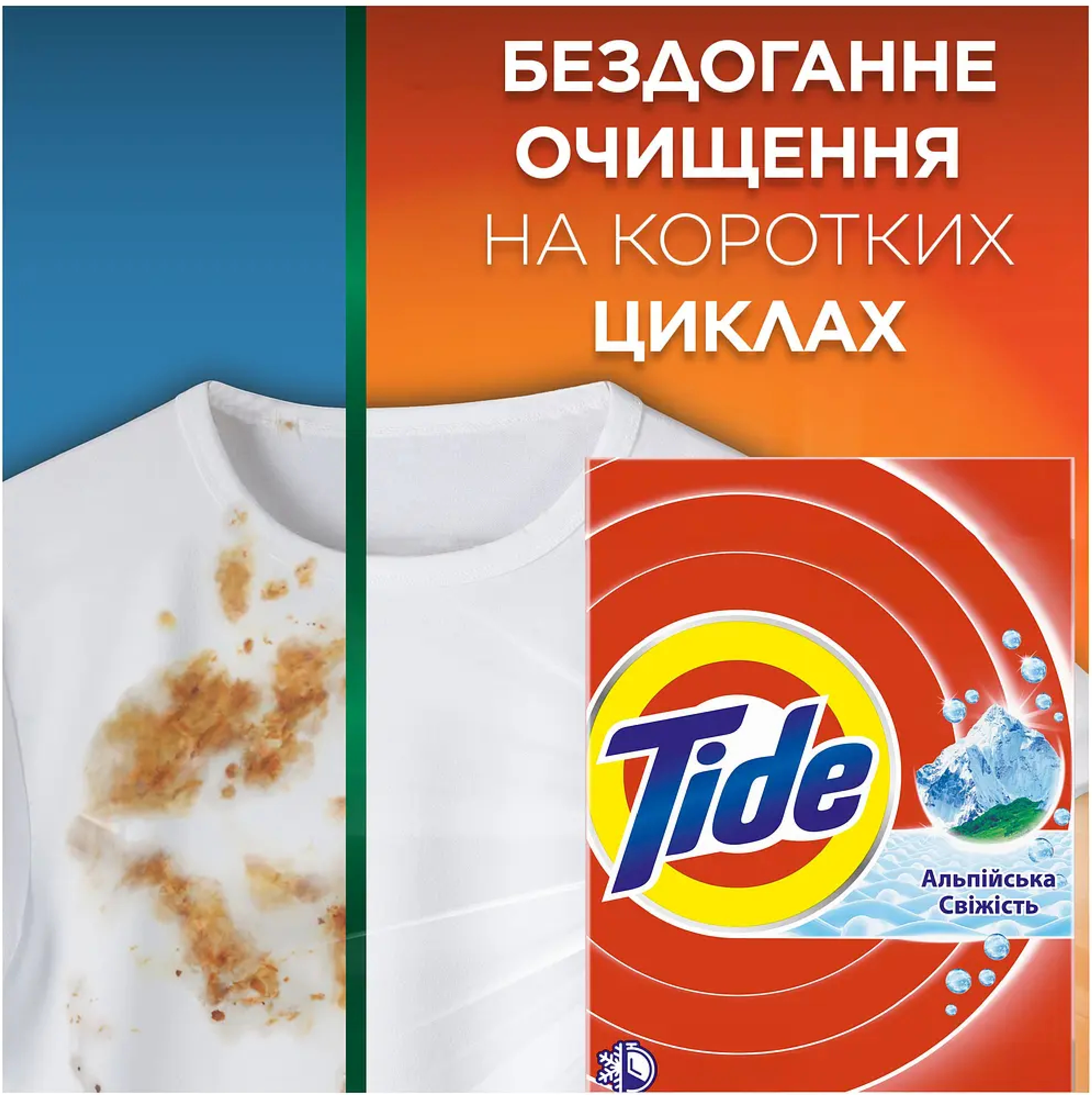 Стиральный порошок Tide Аква-Пудра Альпийская Свежесть Ручная стирка 405 г фото 