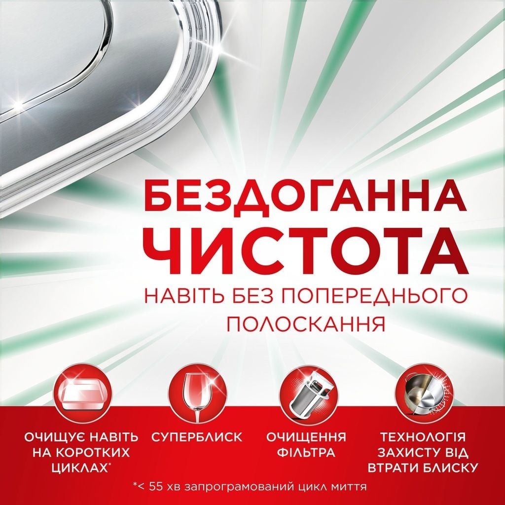Капсулы для посудомоечных машин Fairy Platinum Plus All-in-1 Лимон 54 шт фото 4