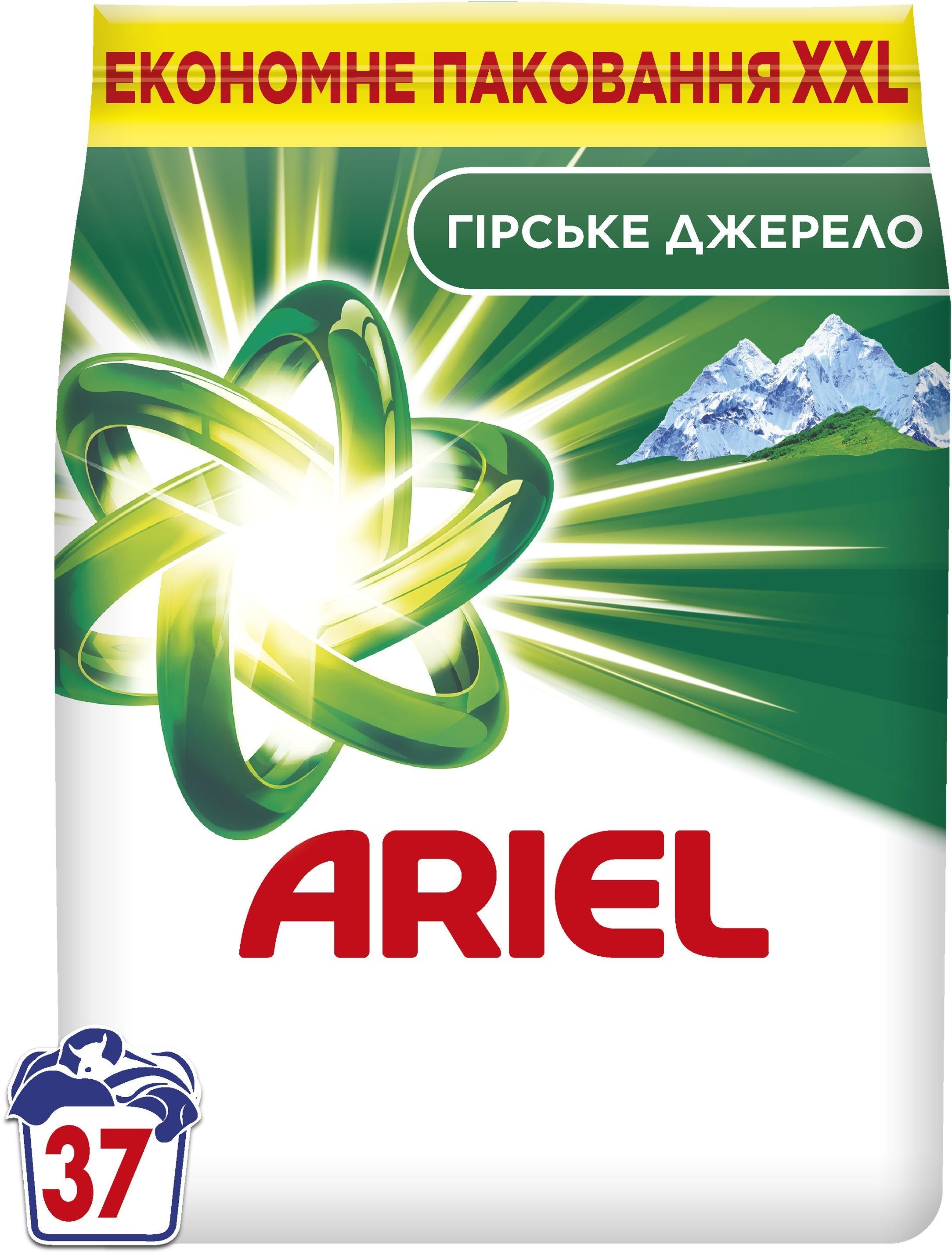 Стиральный порошок Ariel Аква-Пудра Горный Источник Автомат 5 кг фото 