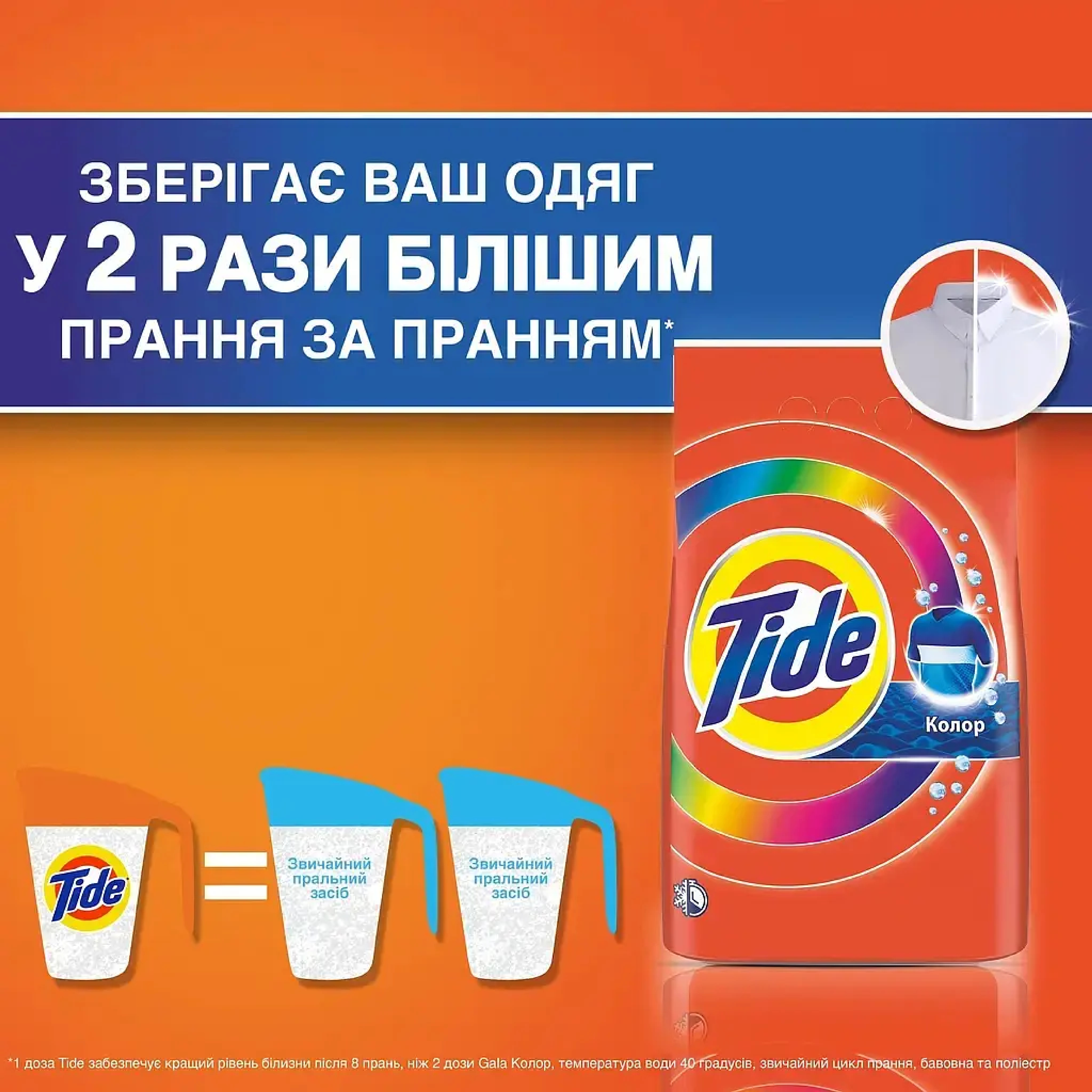 Стиральный порошок Tide Аква-Пудра Колор Автомат 7,1 кг фото 